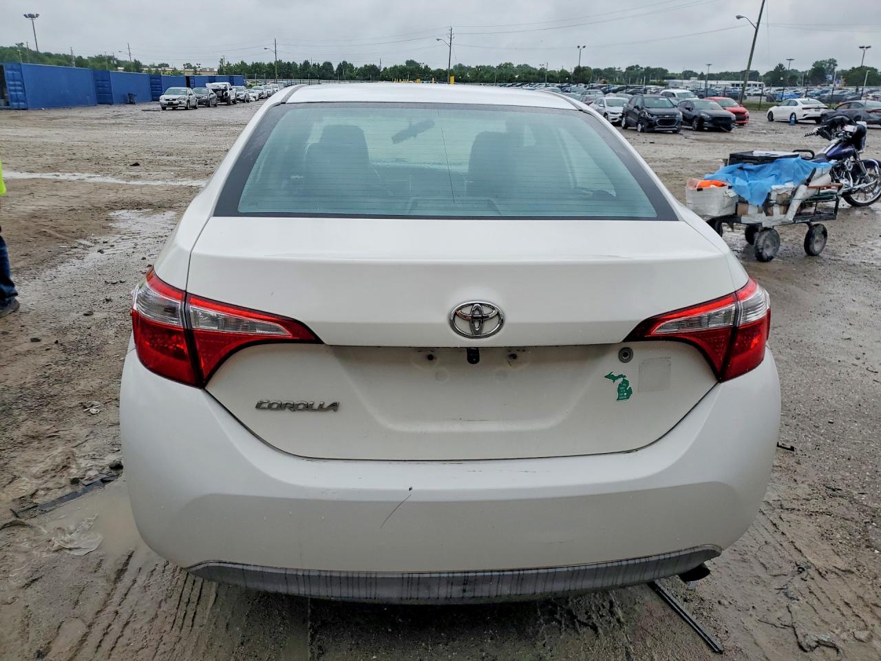 2014 Toyota Corolla L White vin: 2T1BURHE4EC156590