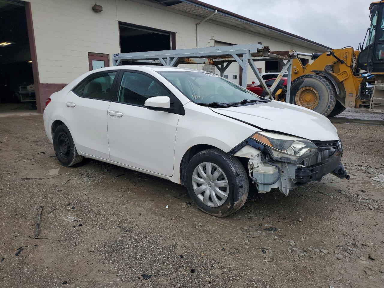 2014 Toyota Corolla L White vin: 2T1BURHE4EC156590