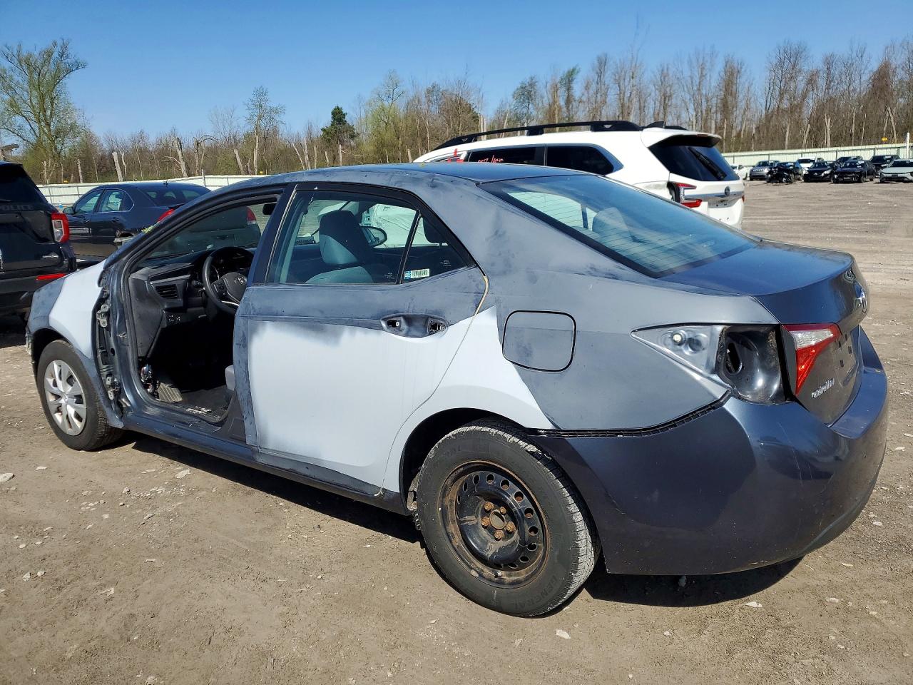 2014 Toyota Corolla L Gray vin: 2T1BURHE4EC179593
