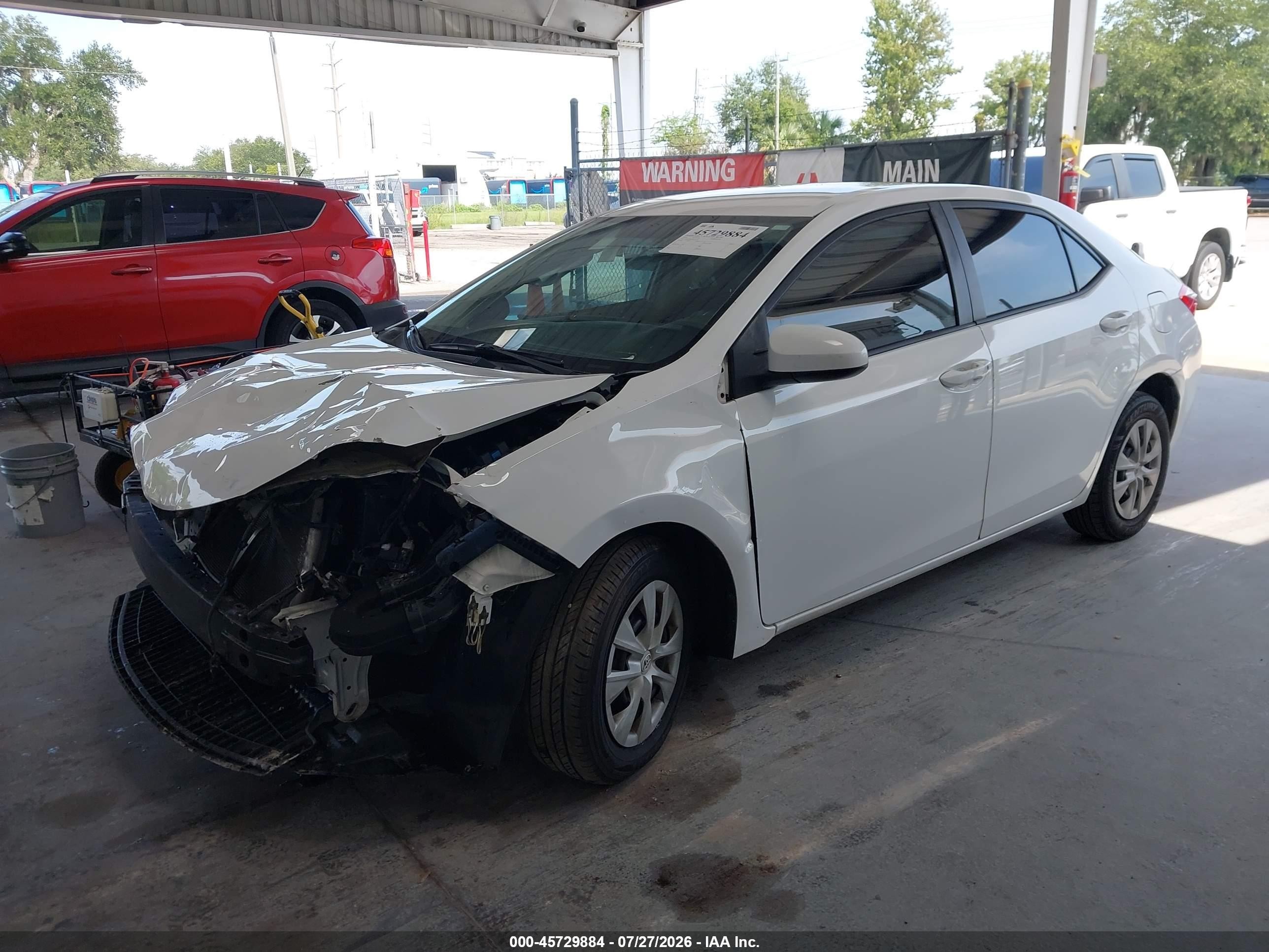 2014 Toyota Corolla L White vin: 2T1BURHE4EC185748
