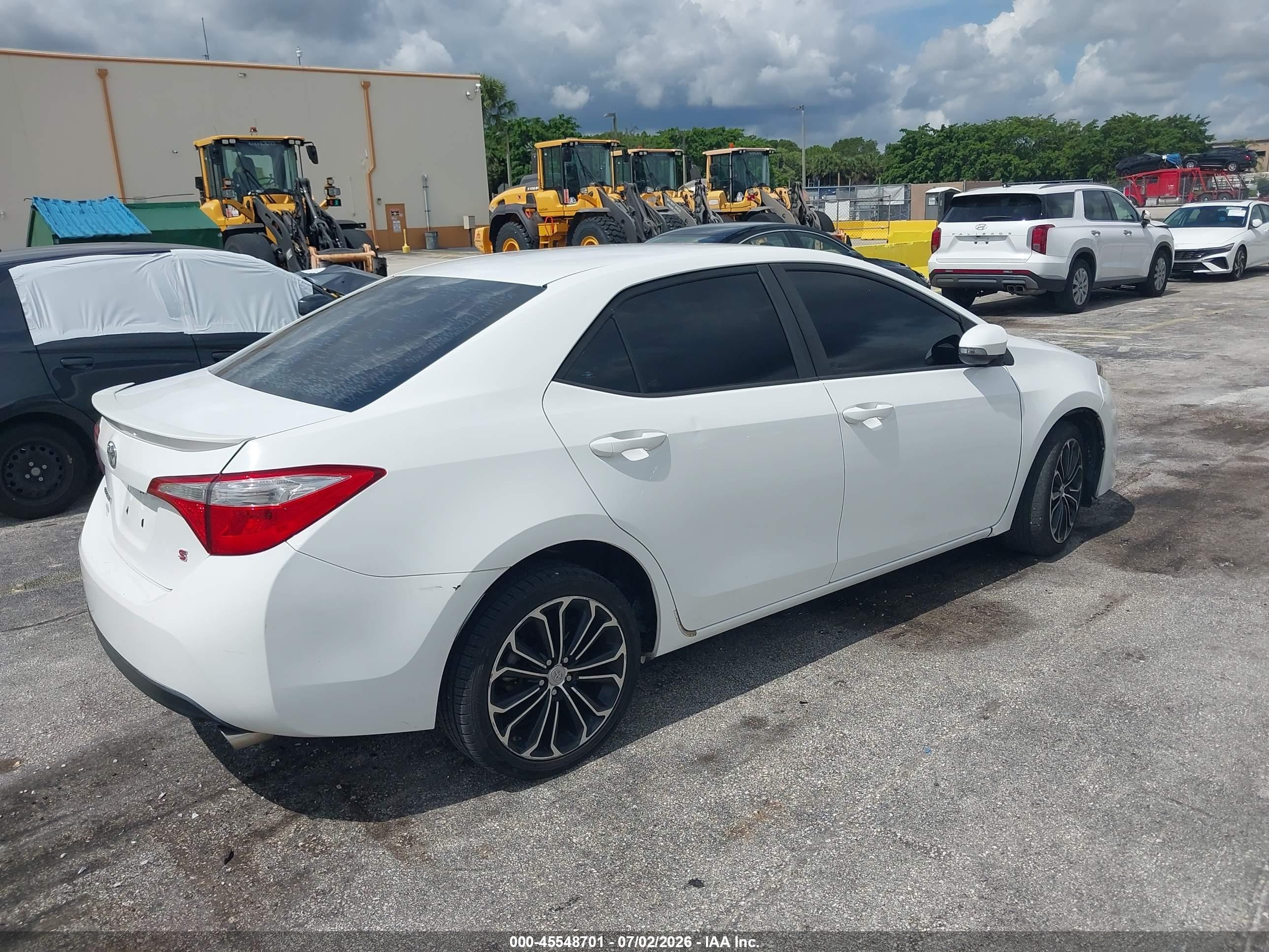 2014 Toyota Corolla S Plus White vin: 2T1BURHE4EC186513