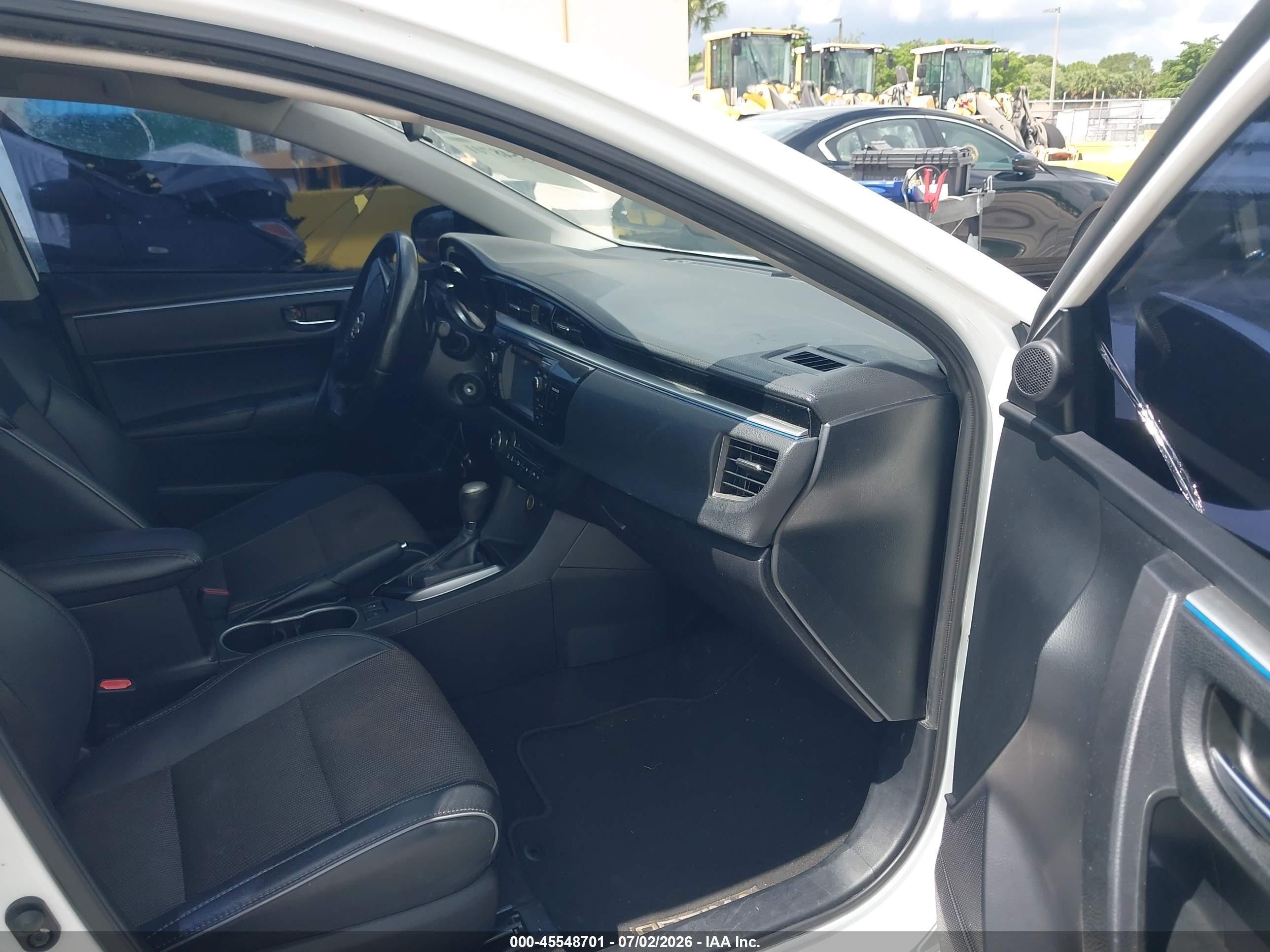 2014 Toyota Corolla S Plus White vin: 2T1BURHE4EC186513