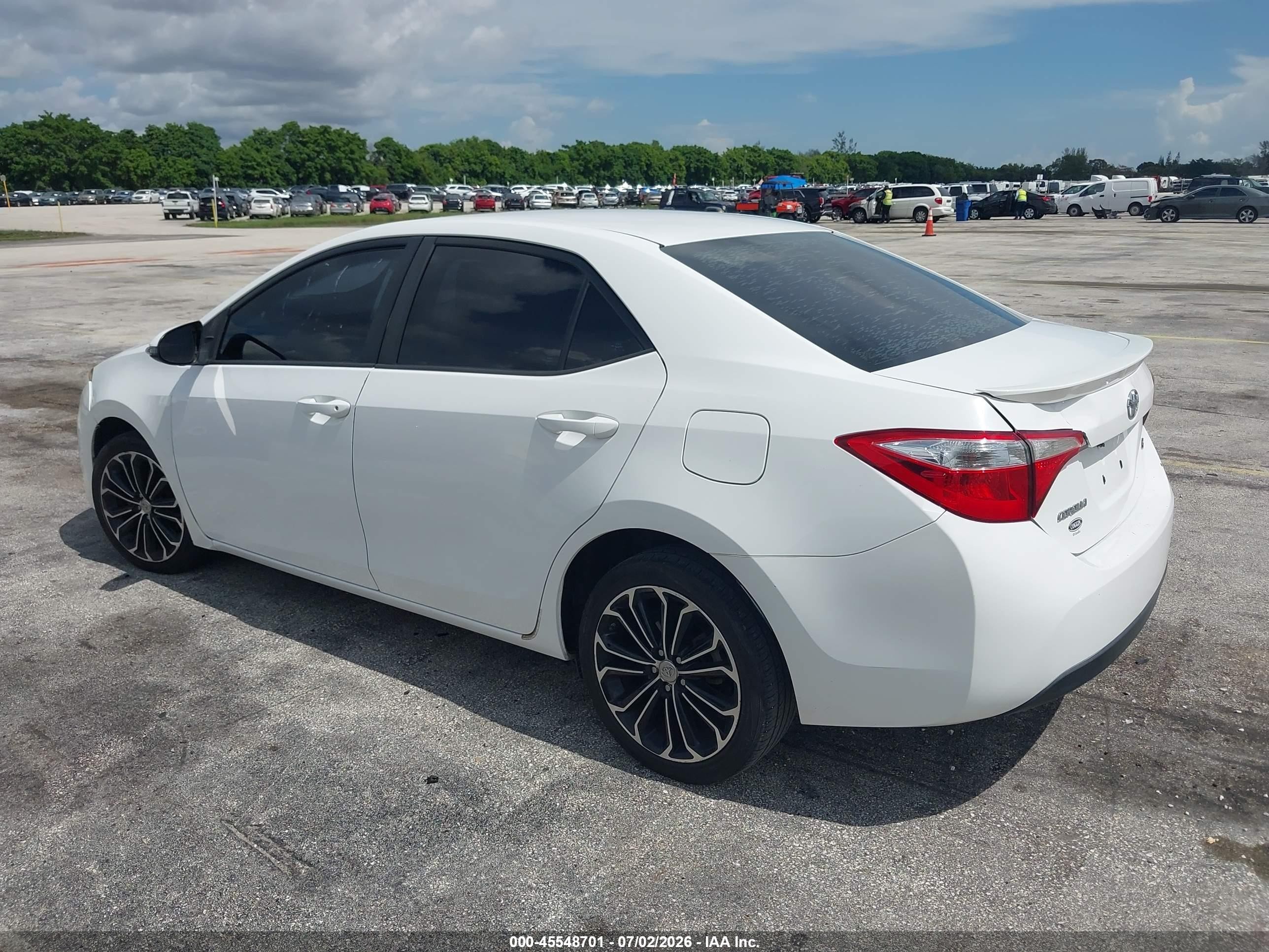 2014 Toyota Corolla S Plus White vin: 2T1BURHE4EC186513