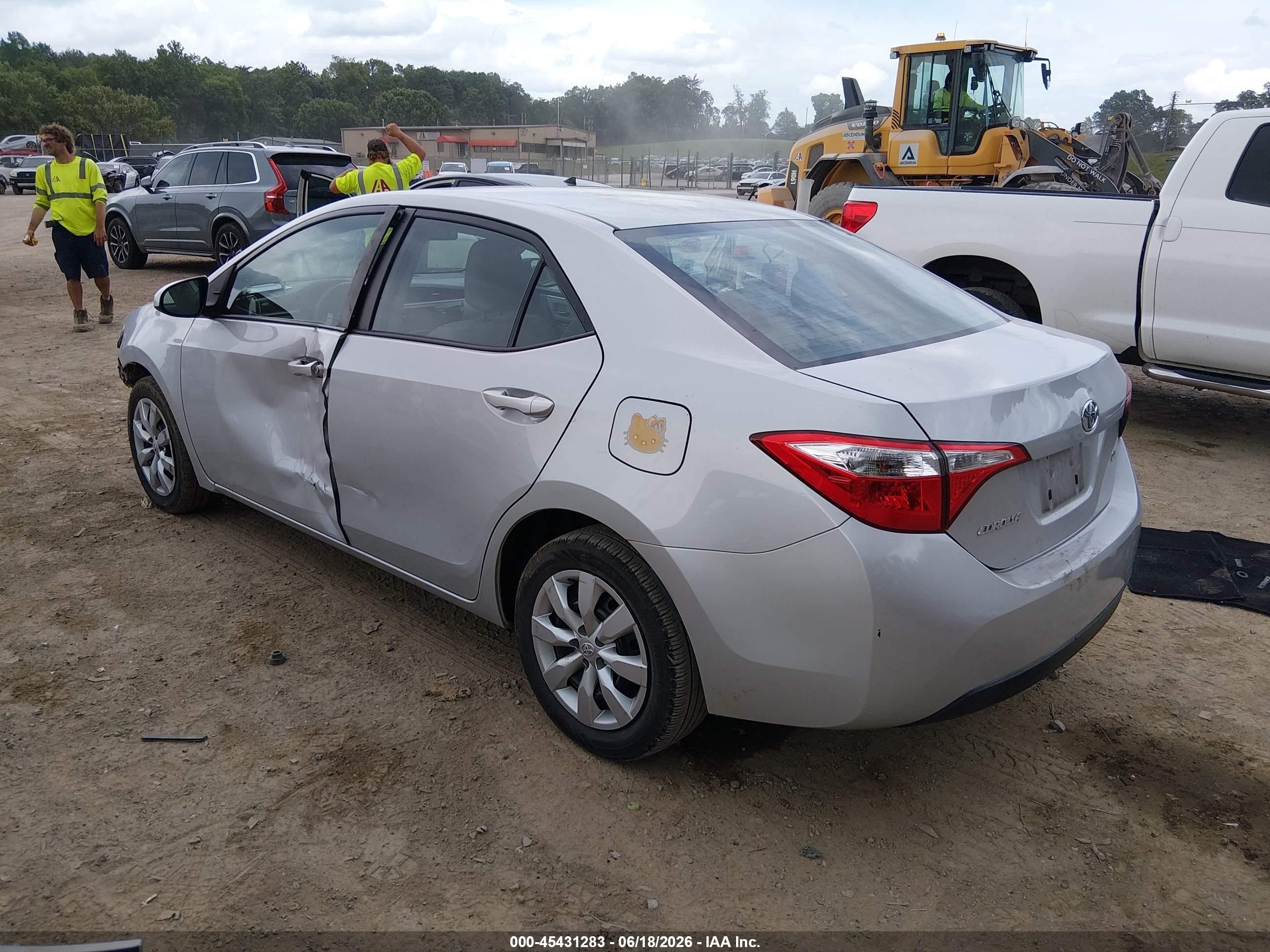 2014 Toyota Corolla Le Silver vin: 2T1BURHE4EC217811