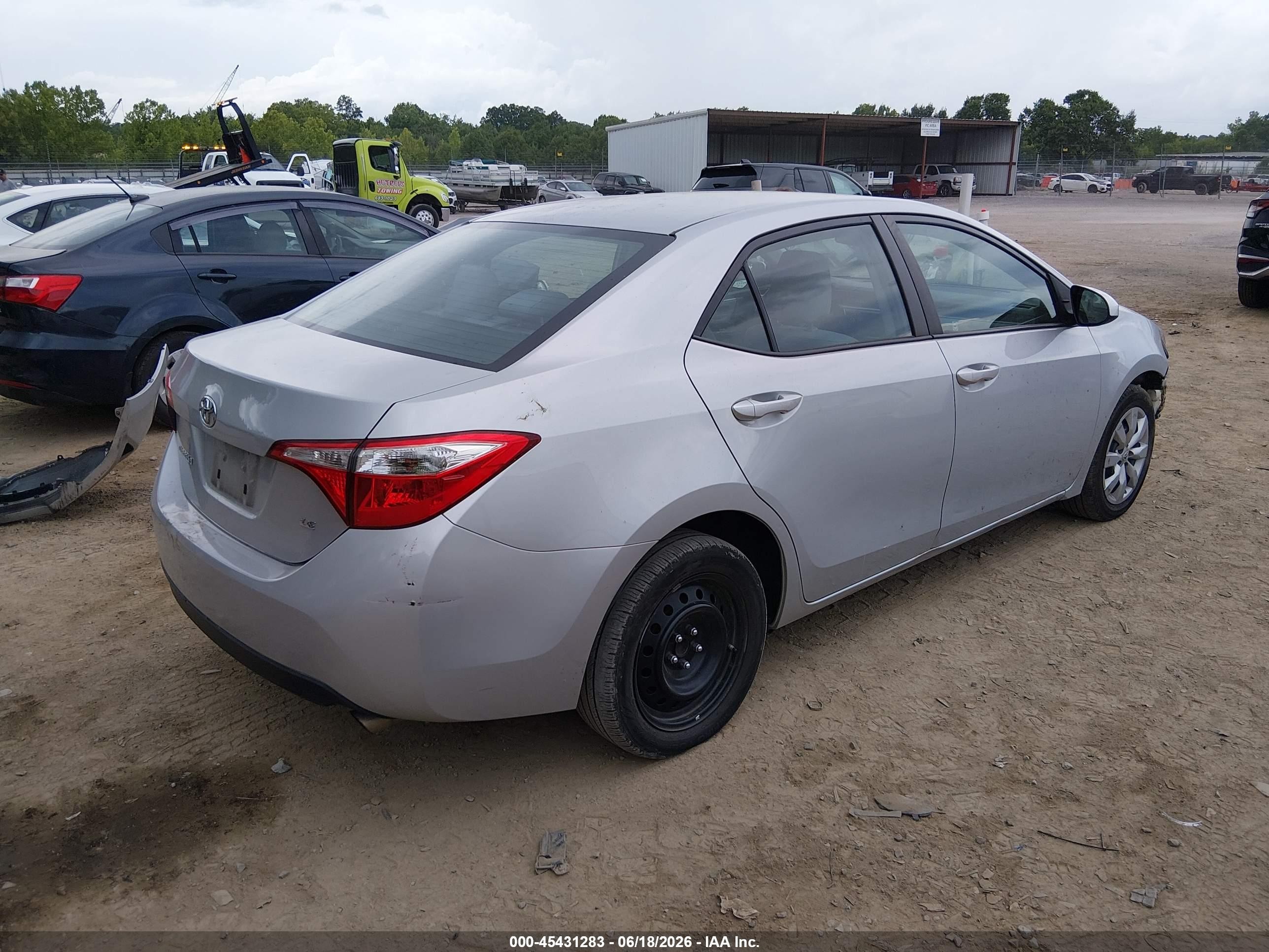2014 Toyota Corolla Le Silver vin: 2T1BURHE4EC217811