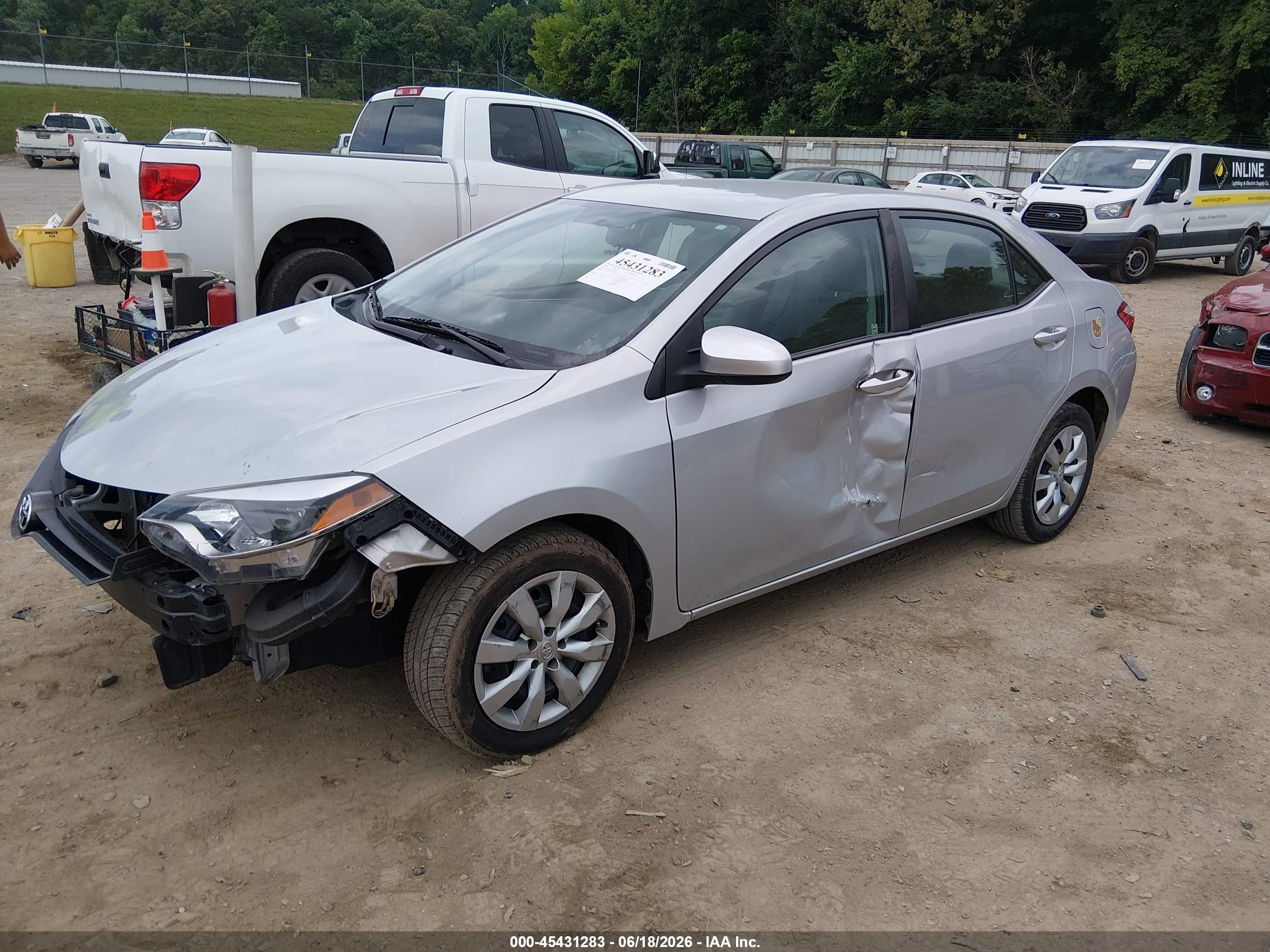 2014 Toyota Corolla Le Silver vin: 2T1BURHE4EC217811