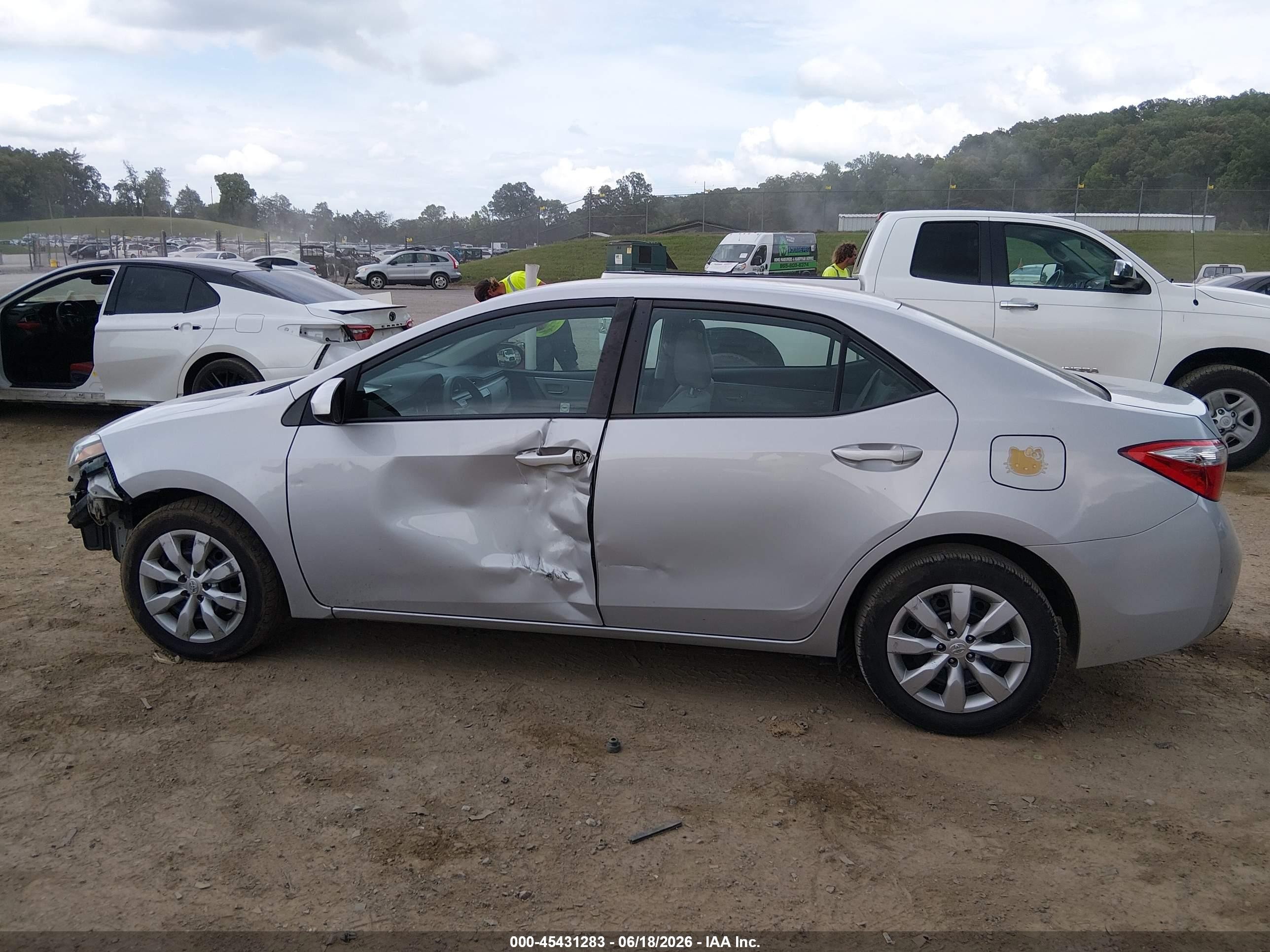 2014 Toyota Corolla Le Silver vin: 2T1BURHE4EC217811