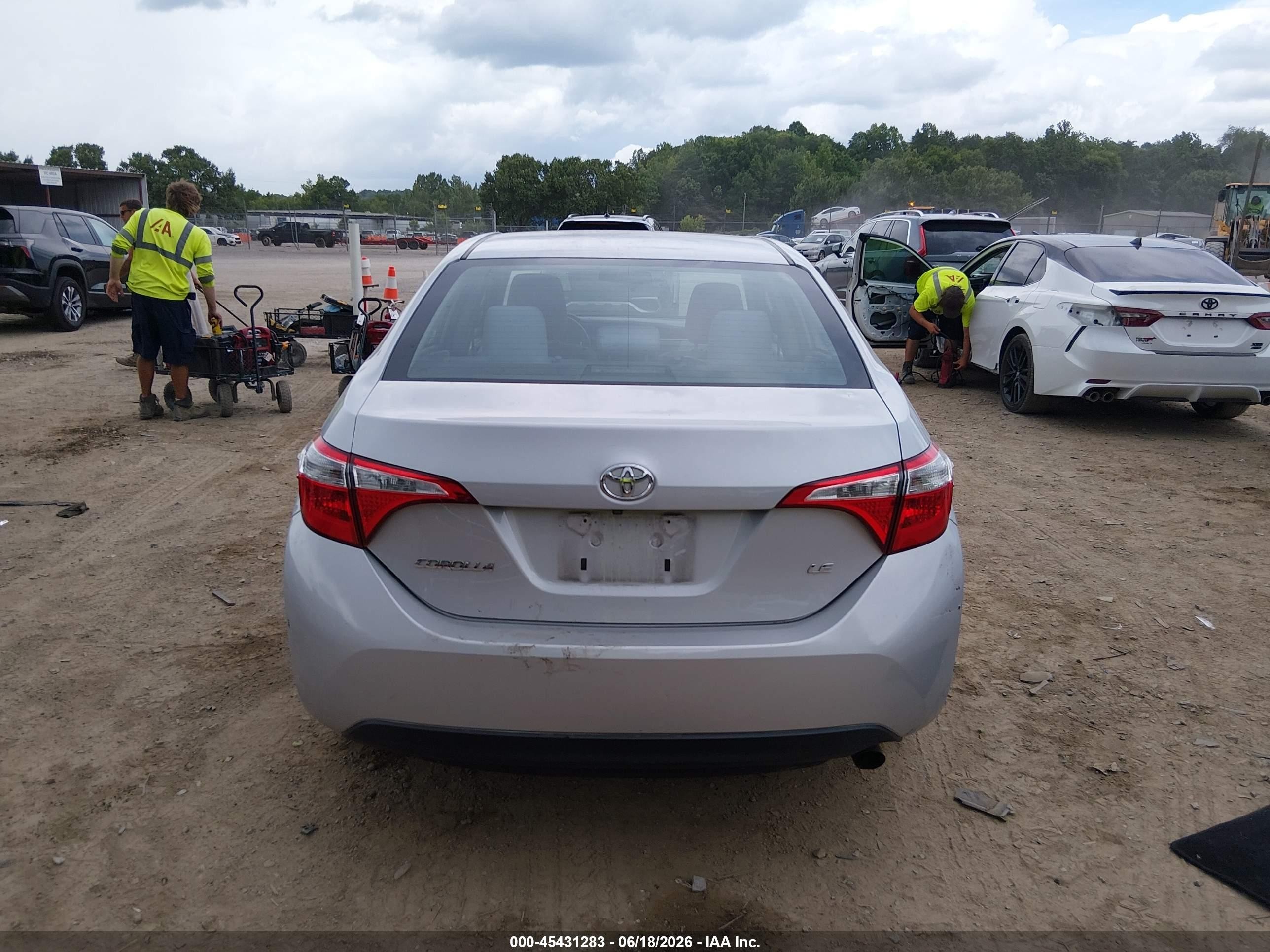 2014 Toyota Corolla Le Silver vin: 2T1BURHE4EC217811