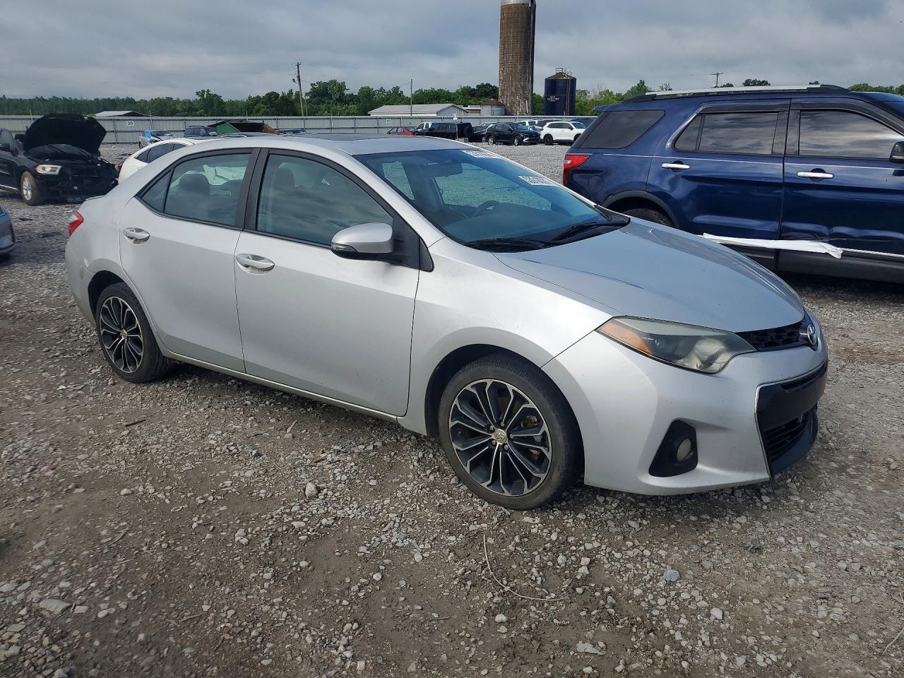2014 Toyota Corolla S Plus Серебряный vin: 2T1BURHE4EC223687