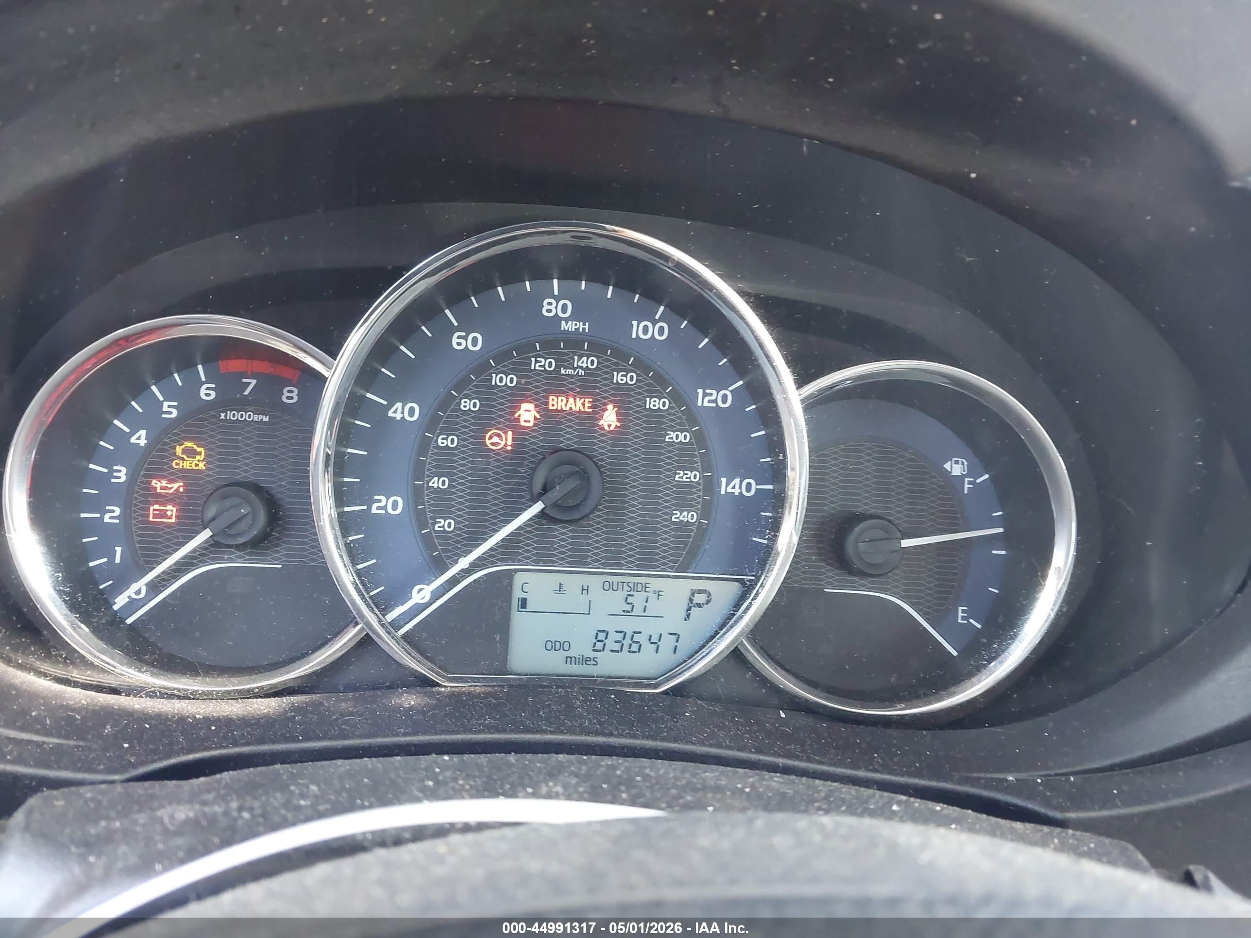 2014 Toyota Corolla Le Gray vin: 2T1BURHE4EC224595