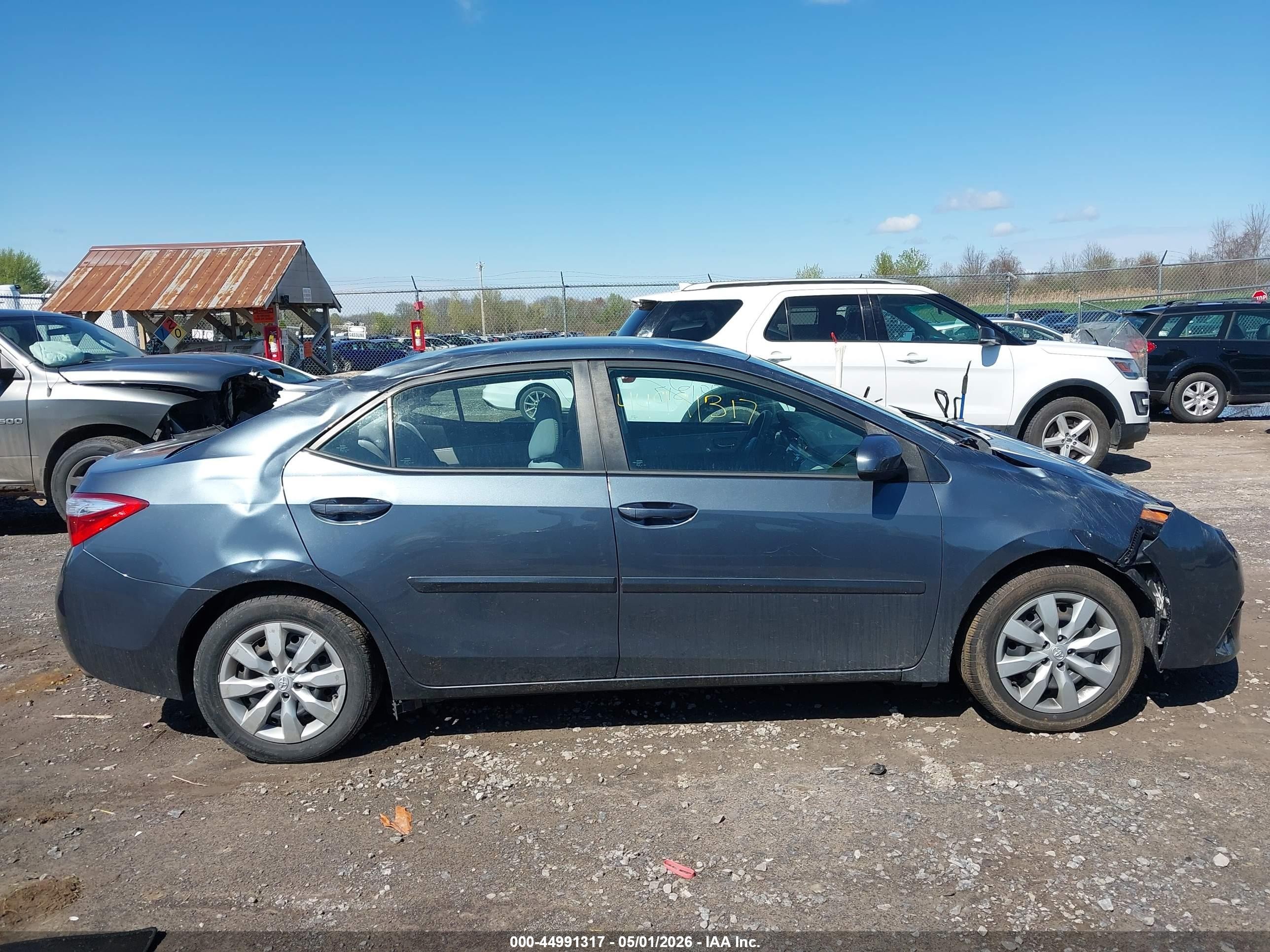 2014 Toyota Corolla Le Gray vin: 2T1BURHE4EC224595