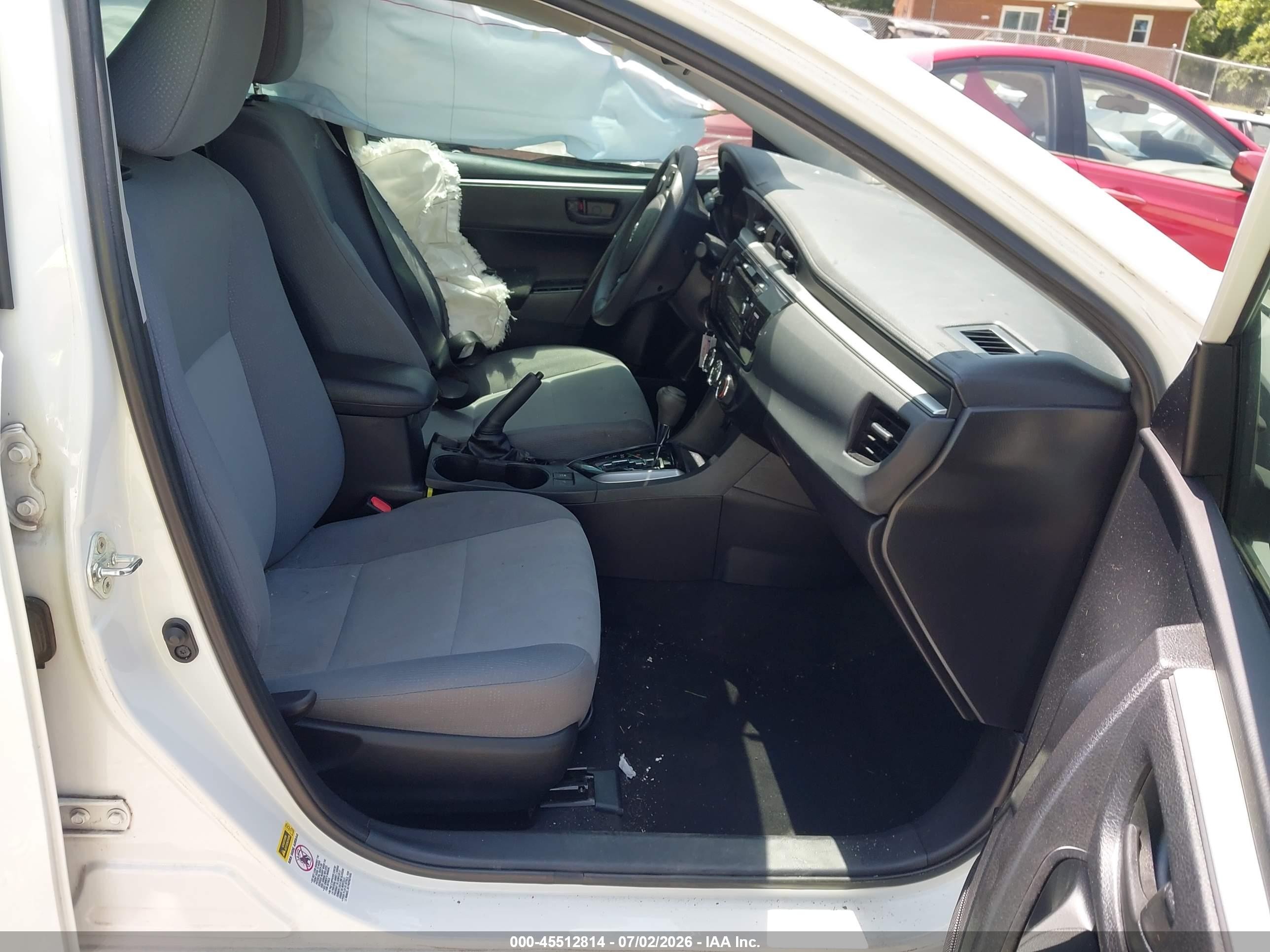 2014 Toyota Corolla L White vin: 2T1BURHE4EC227996