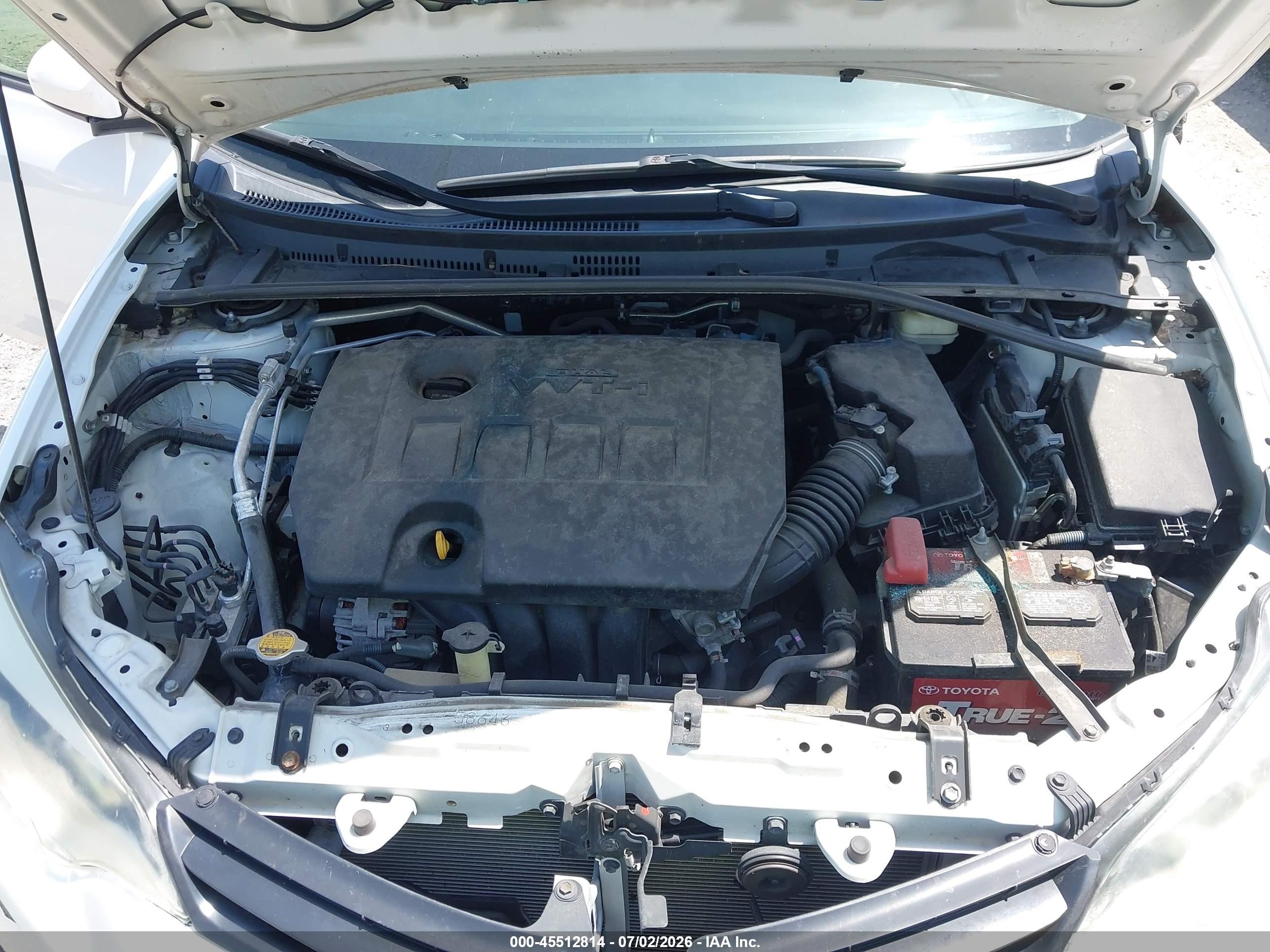 2014 Toyota Corolla L White vin: 2T1BURHE4EC227996