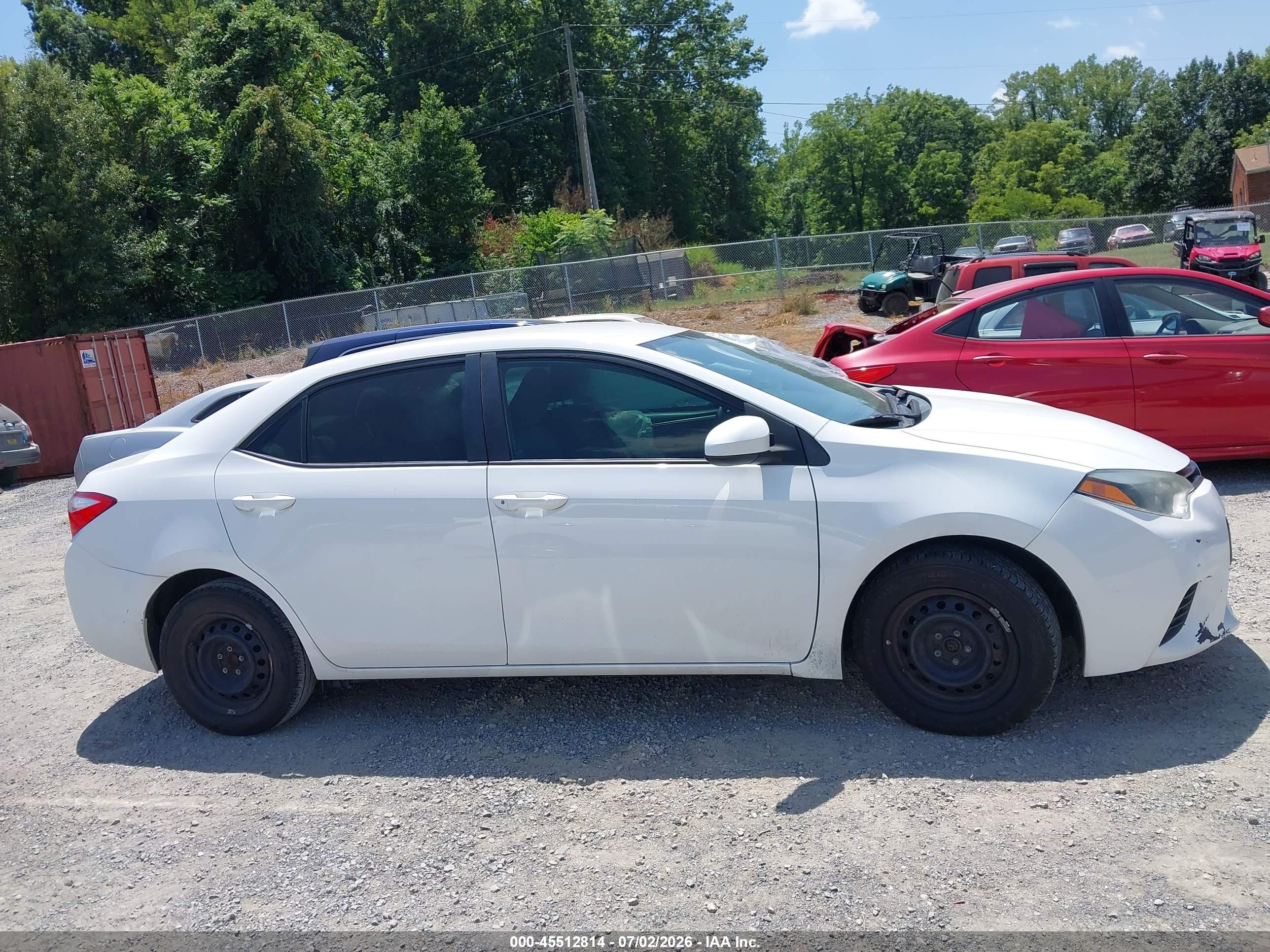 2014 Toyota Corolla L White vin: 2T1BURHE4EC227996