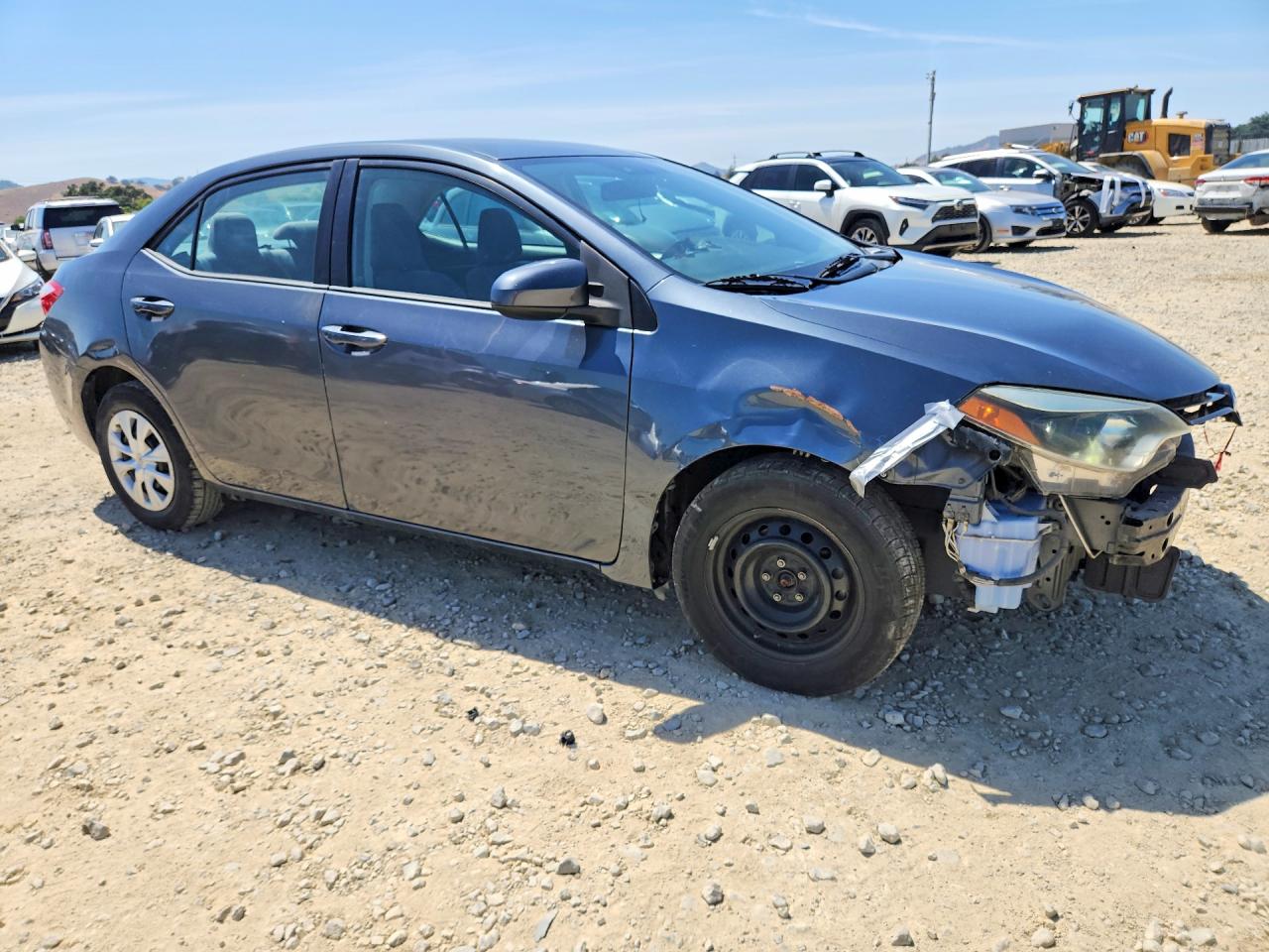 2015 Toyota Corolla L Gray vin: 2T1BURHE4FC236151