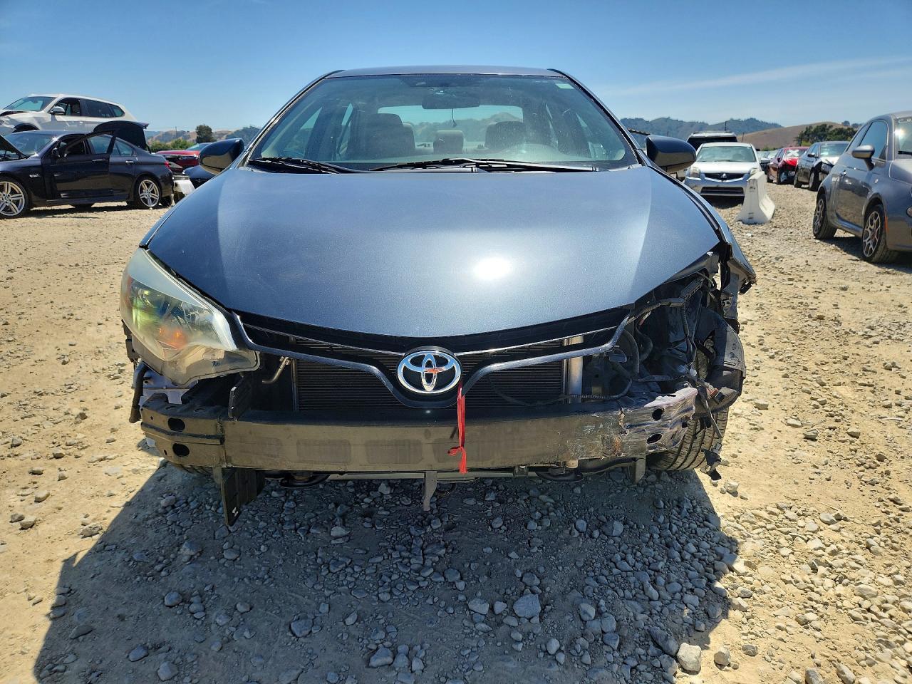 2015 Toyota Corolla L Gray vin: 2T1BURHE4FC236151