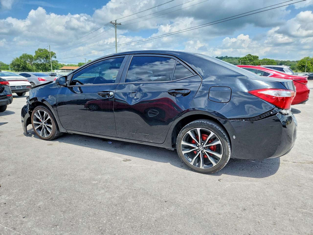 2015 Toyota Corolla L Black vin: 2T1BURHE4FC245187
