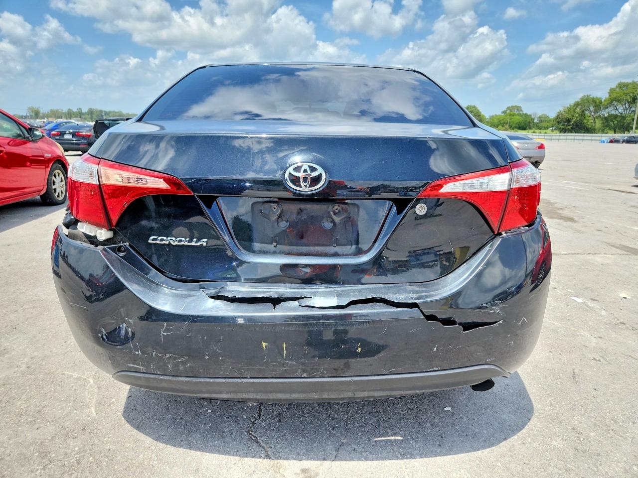 2015 Toyota Corolla L Black vin: 2T1BURHE4FC245187
