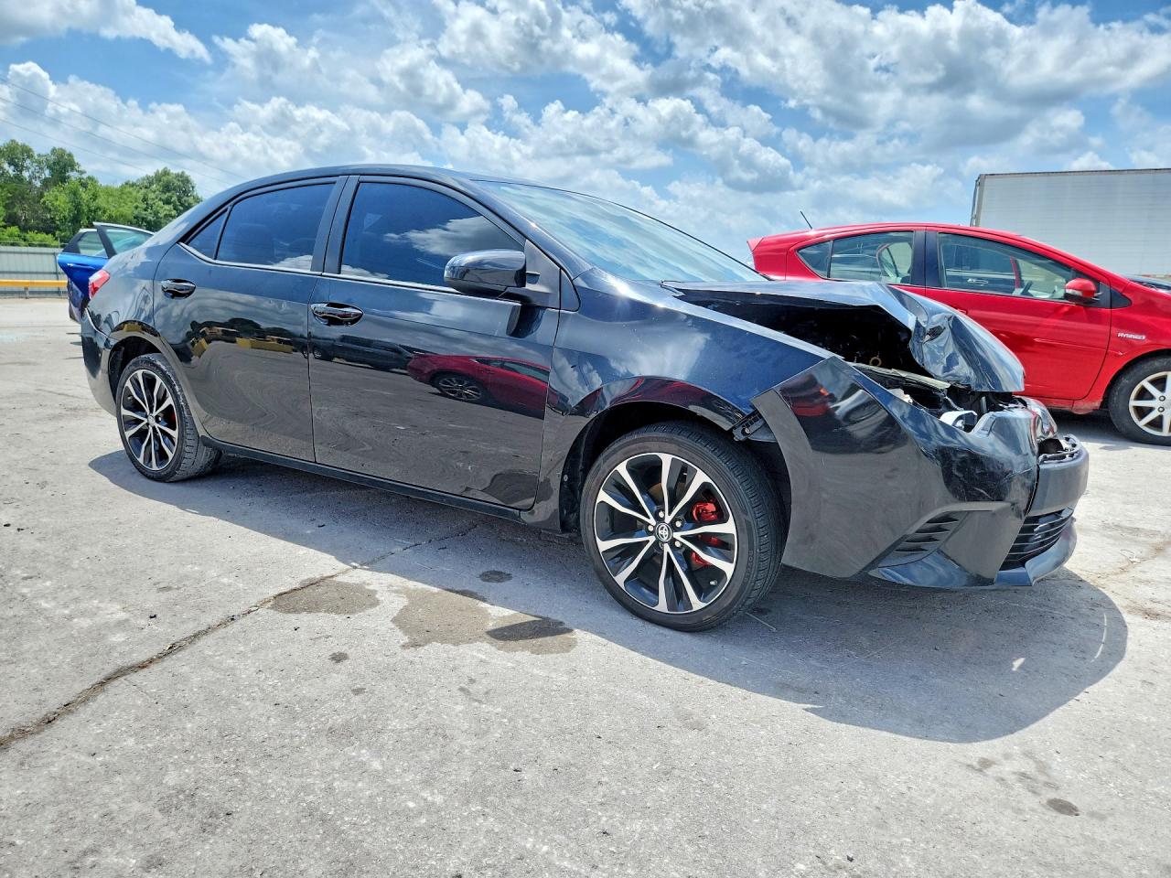 2015 Toyota Corolla L Black vin: 2T1BURHE4FC245187