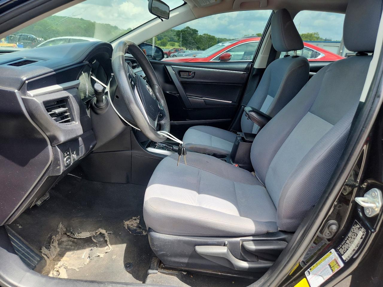 2015 Toyota Corolla L Black vin: 2T1BURHE4FC245187