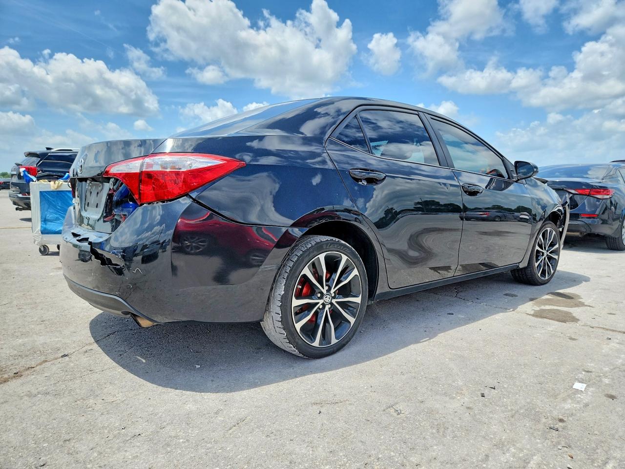2015 Toyota Corolla L Black vin: 2T1BURHE4FC245187