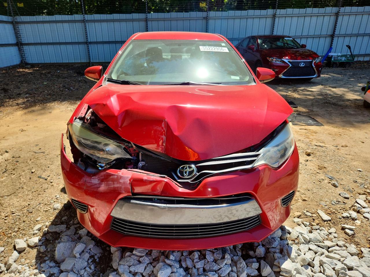 2015 Toyota Corolla Le Red vin: 2T1BURHE4FC253872