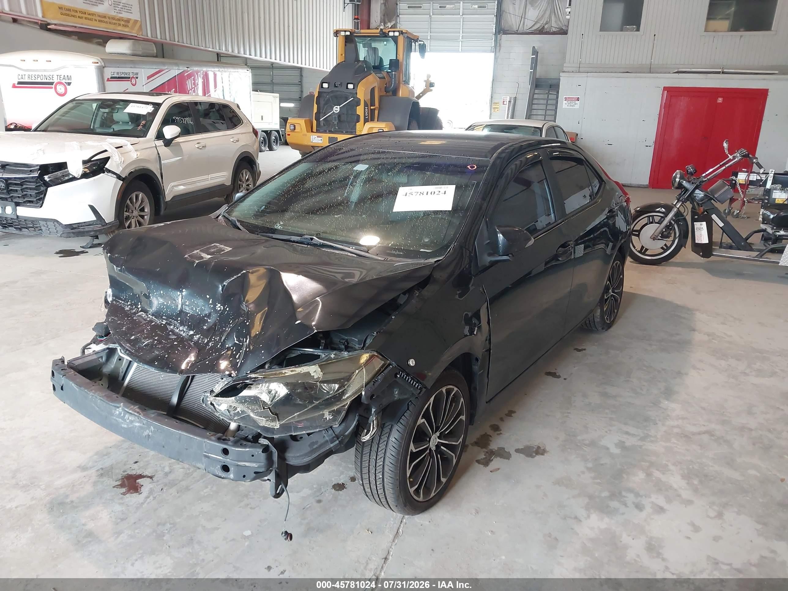 2015 Toyota Corolla S Plus Black vin: 2T1BURHE4FC272115