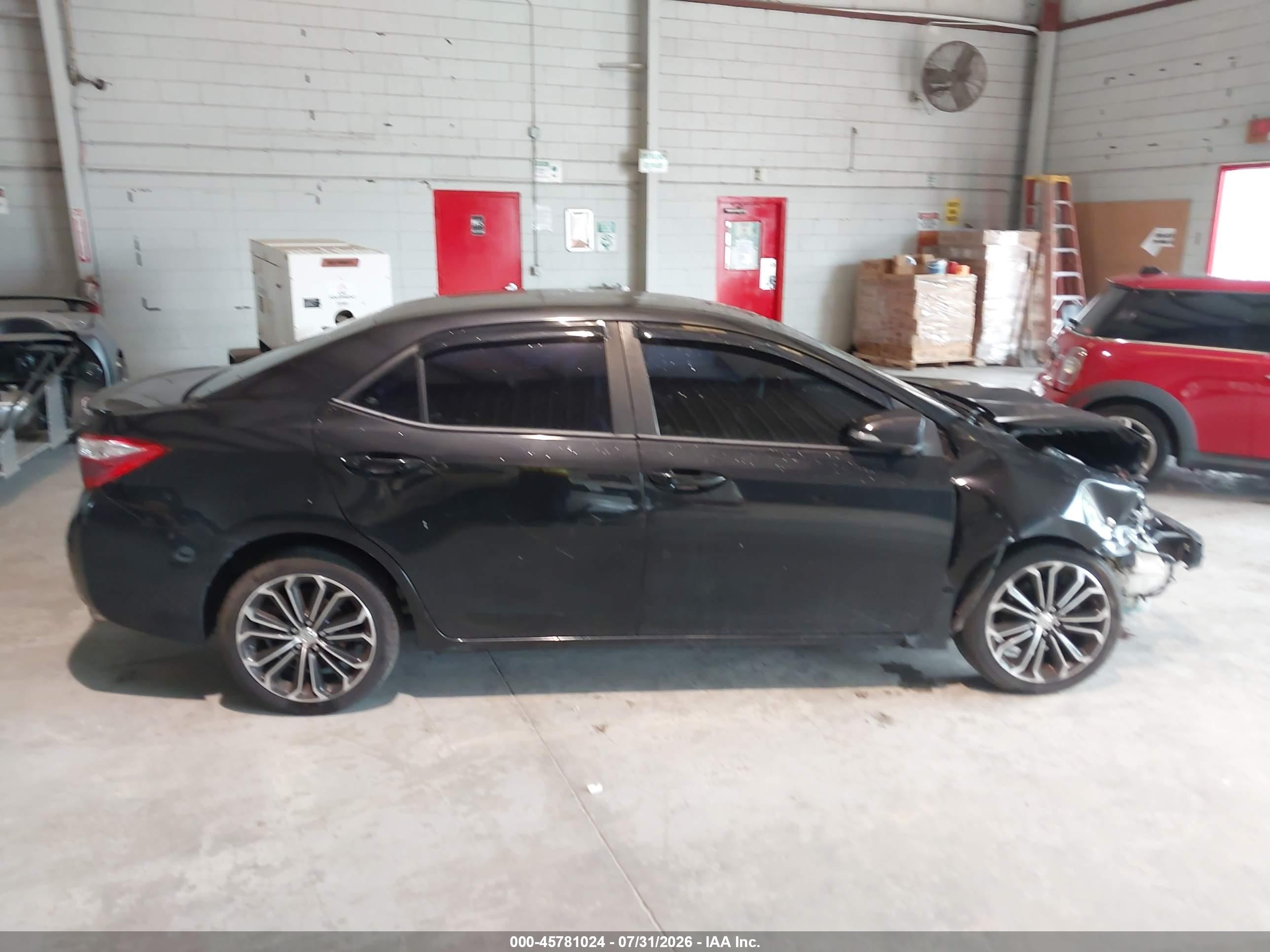 2015 Toyota Corolla S Plus Black vin: 2T1BURHE4FC272115