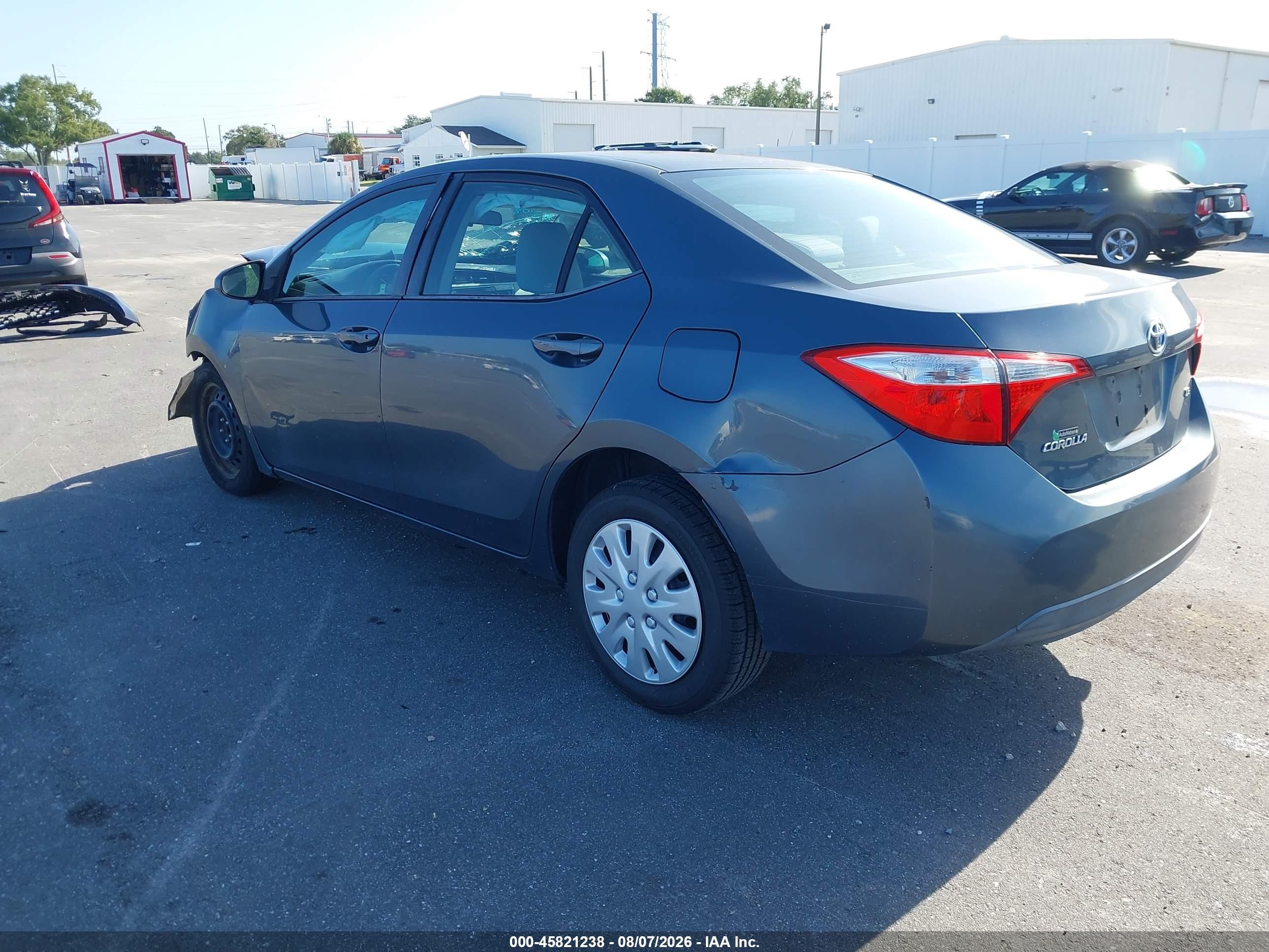 2015 Toyota Corolla Le Gray vin: 2T1BURHE4FC274883