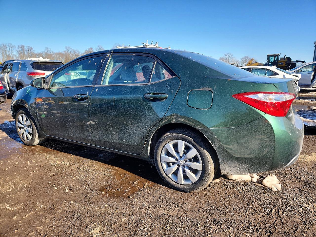 2015 Toyota Corolla L Green vin: 2T1BURHE4FC291330
