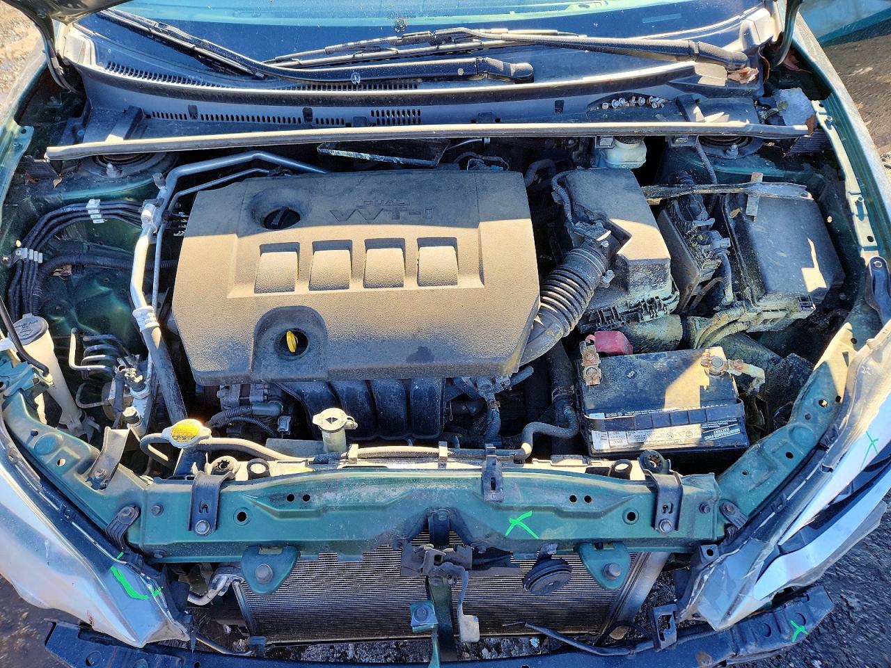 2015 Toyota Corolla L Green vin: 2T1BURHE4FC291330