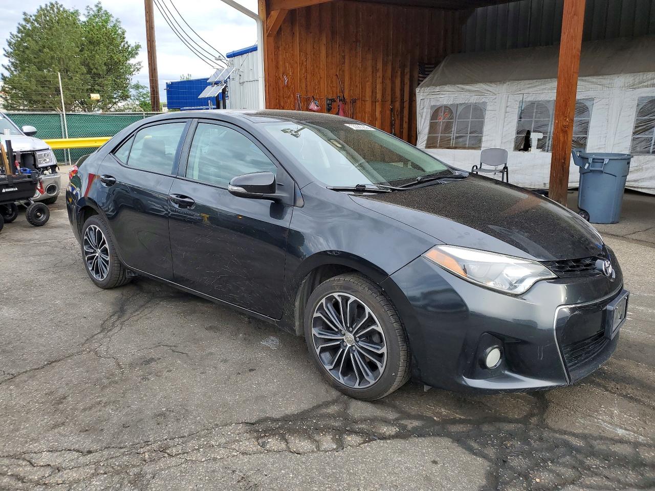 2015 Toyota Corolla S Plus Black vin: 2T1BURHE4FC298195