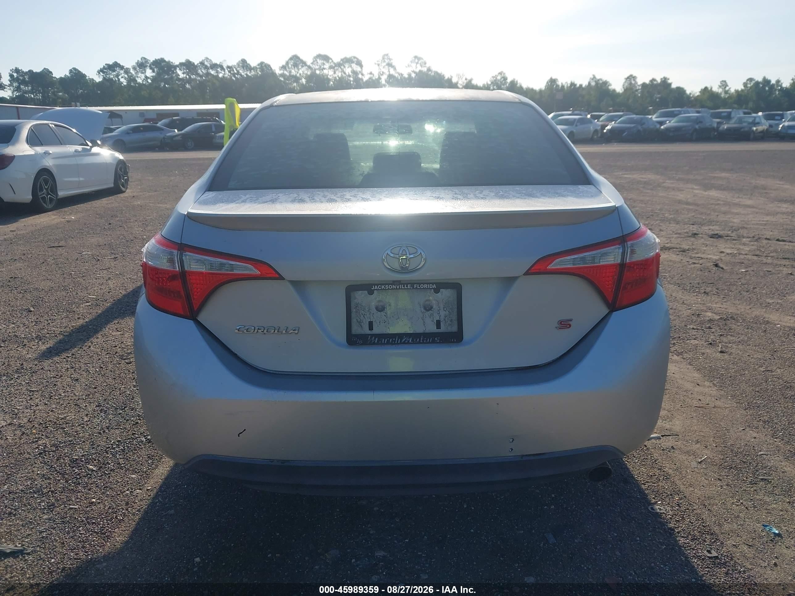 2015 Toyota Corolla S Silver vin: 2T1BURHE4FC299721