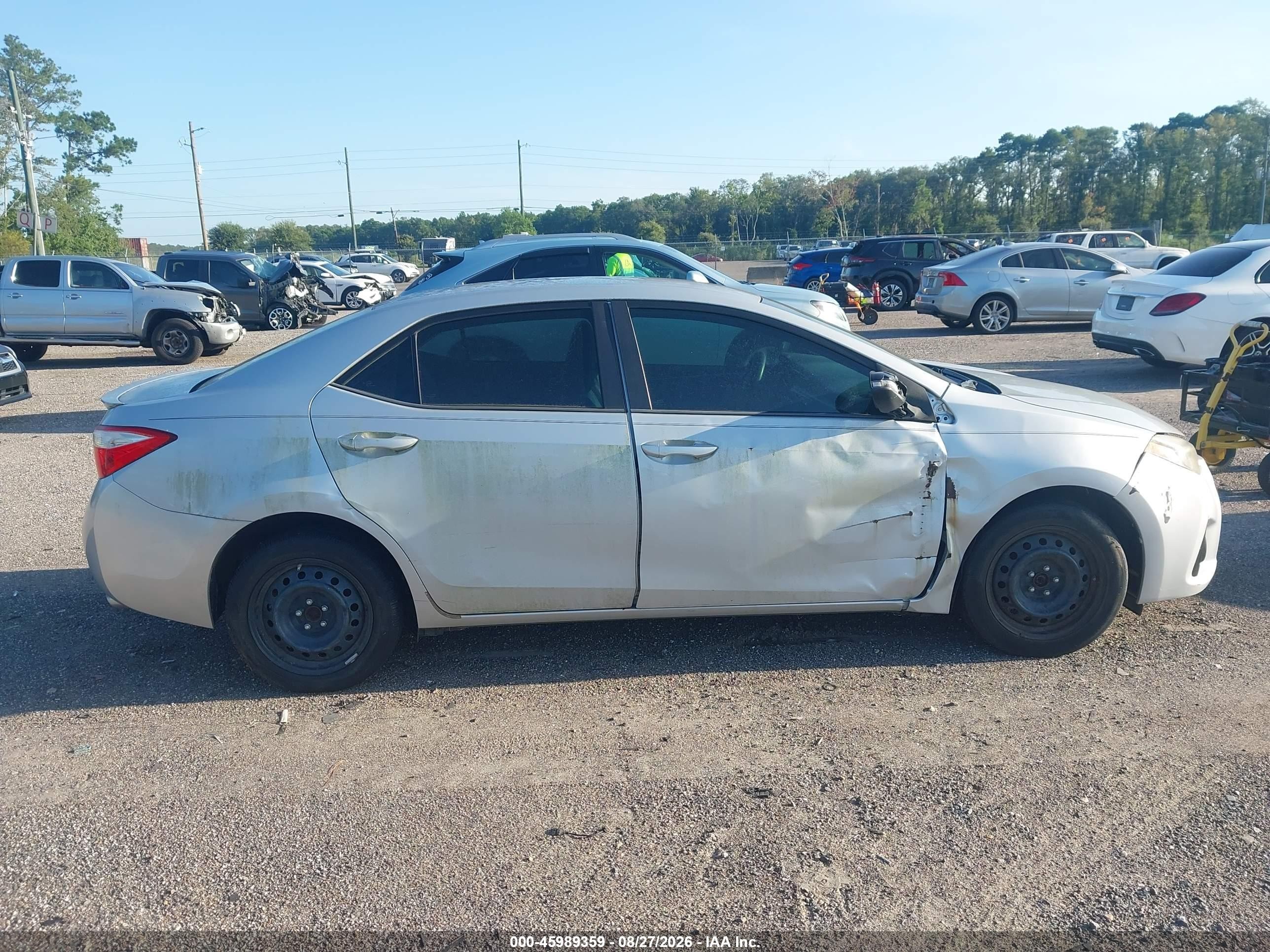 2015 Toyota Corolla S Silver vin: 2T1BURHE4FC299721