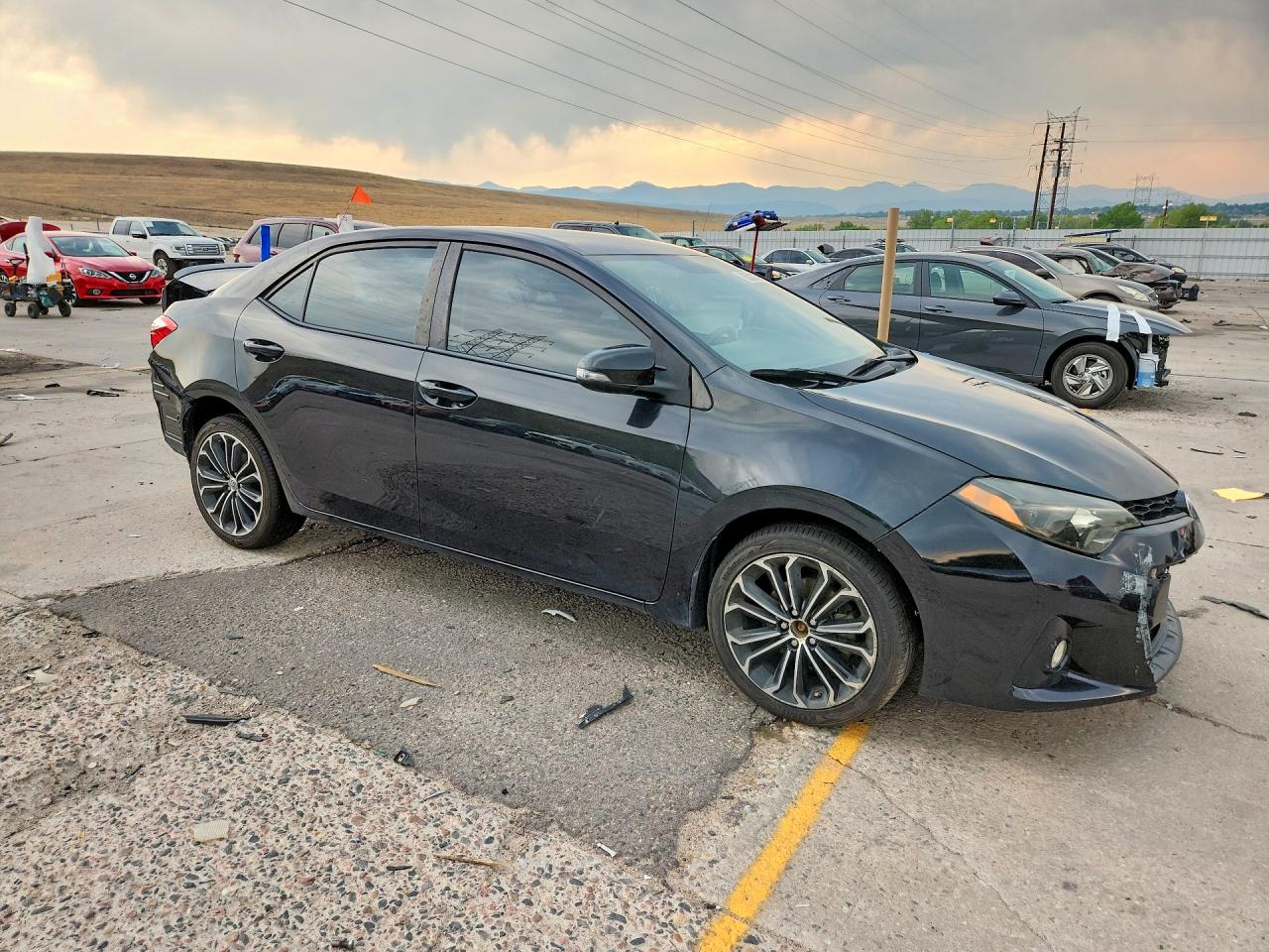 2015 Toyota Corolla S Plus Black vin: 2T1BURHE4FC303010