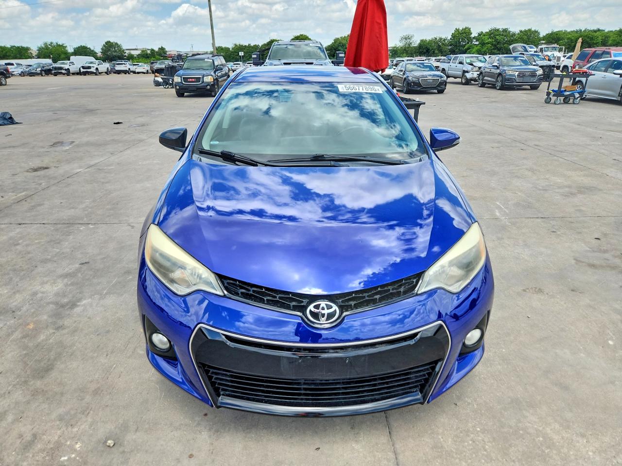 2015 Toyota Corolla S Plus Blue vin: 2T1BURHE4FC307316
