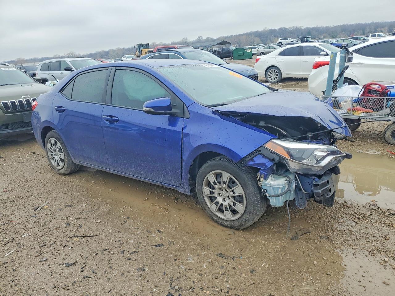 2015 Toyota Corolla S Blue vin: 2T1BURHE4FC308059