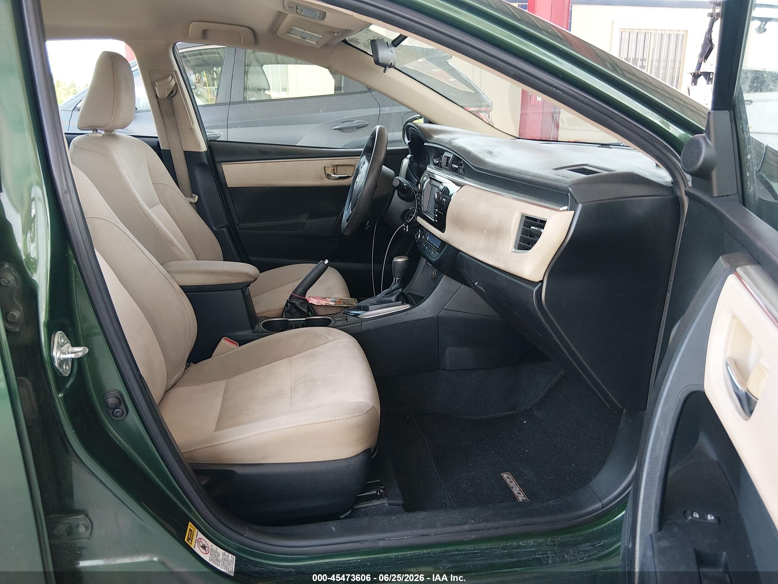 2015 Toyota Corolla Le Green vin: 2T1BURHE4FC309924