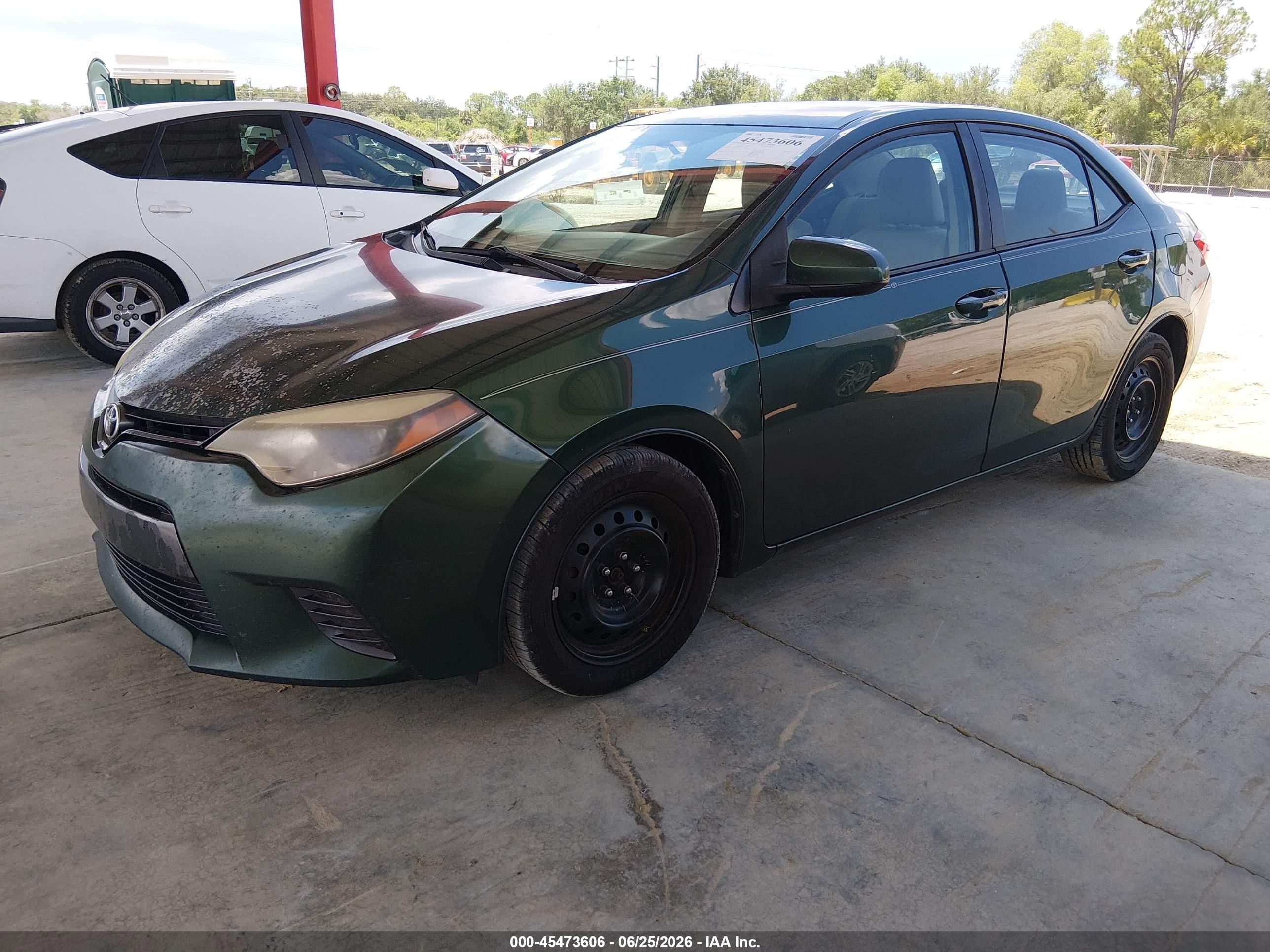 2015 Toyota Corolla Le Green vin: 2T1BURHE4FC309924