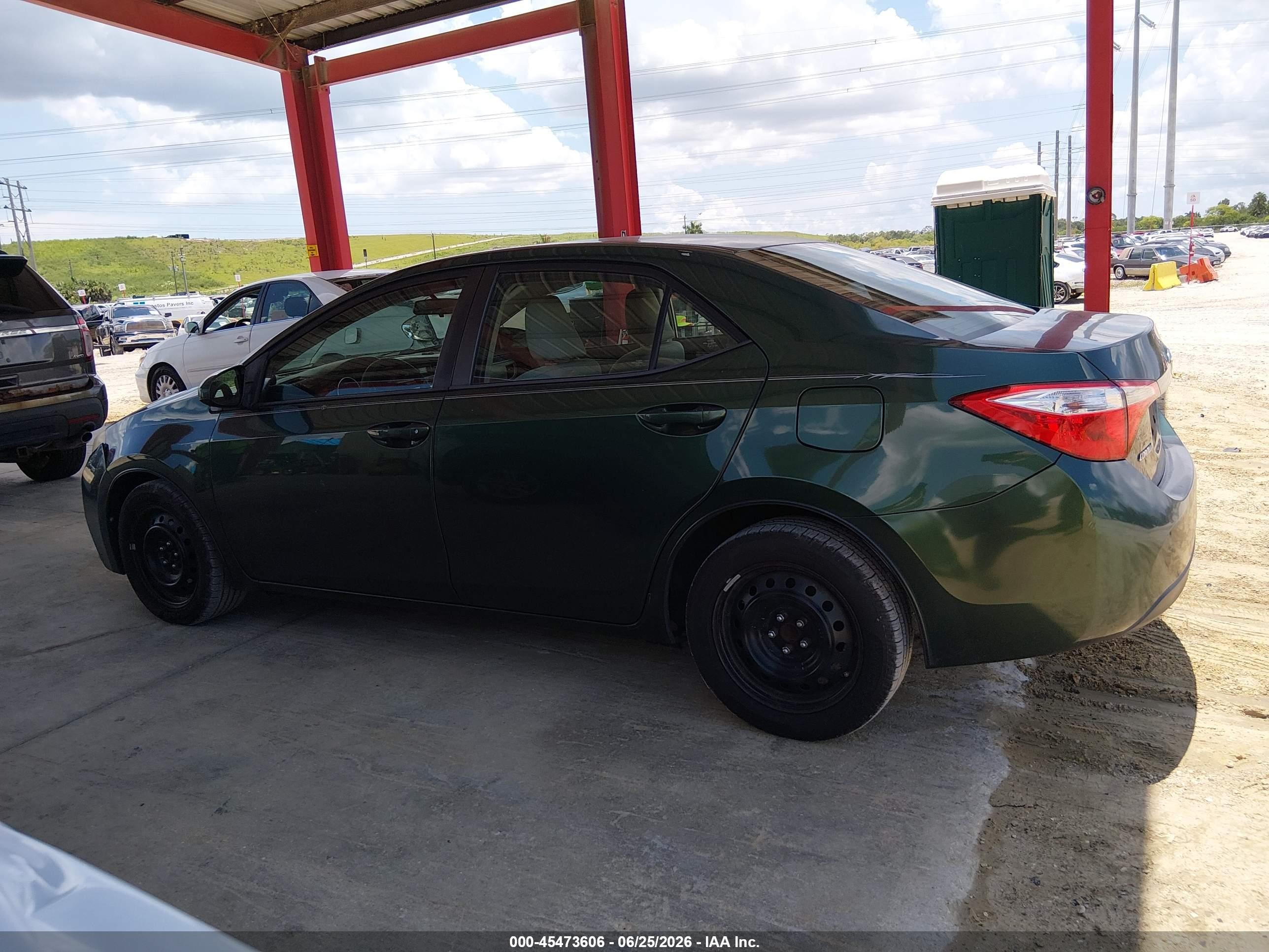 2015 Toyota Corolla Le Green vin: 2T1BURHE4FC309924