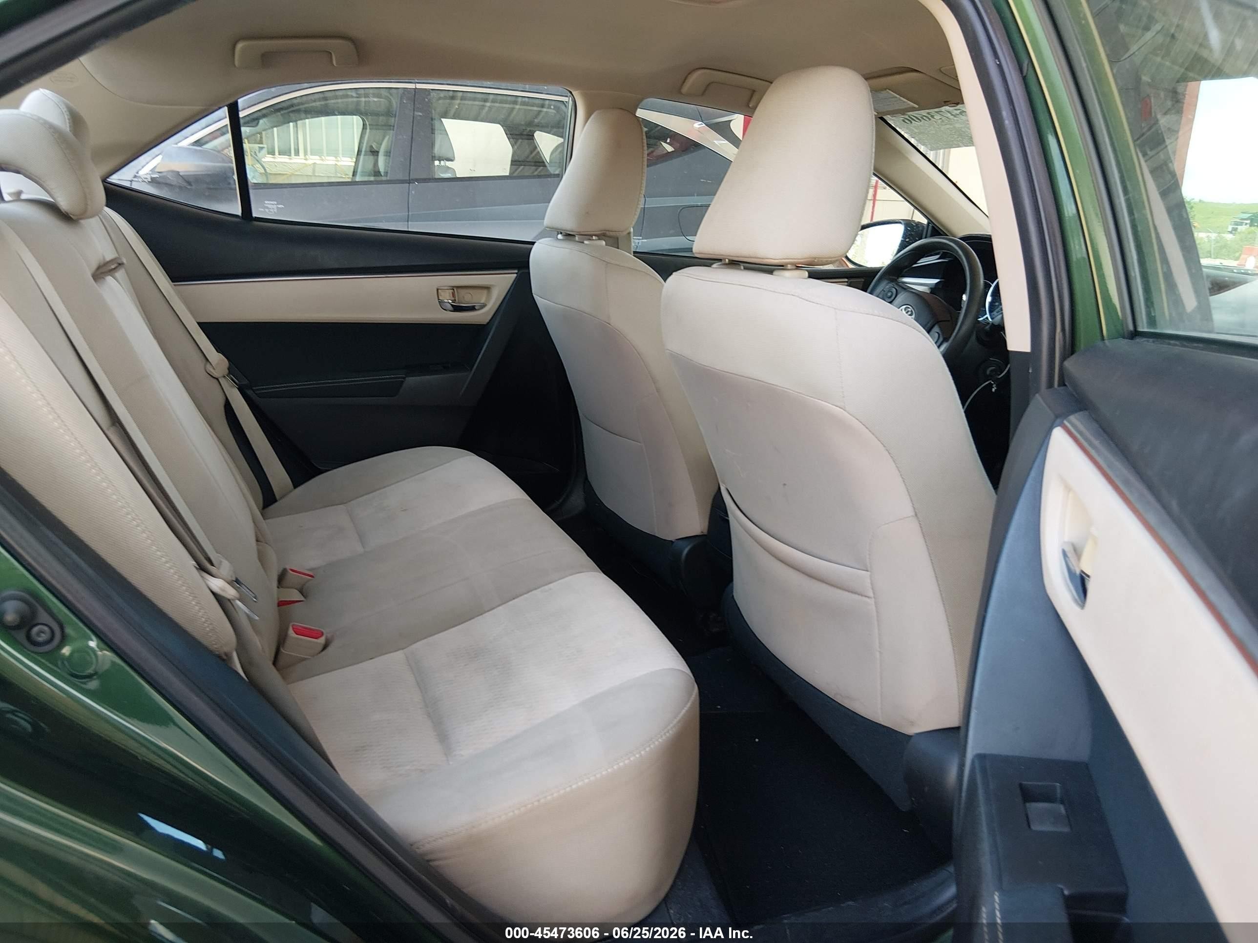 2015 Toyota Corolla Le Green vin: 2T1BURHE4FC309924