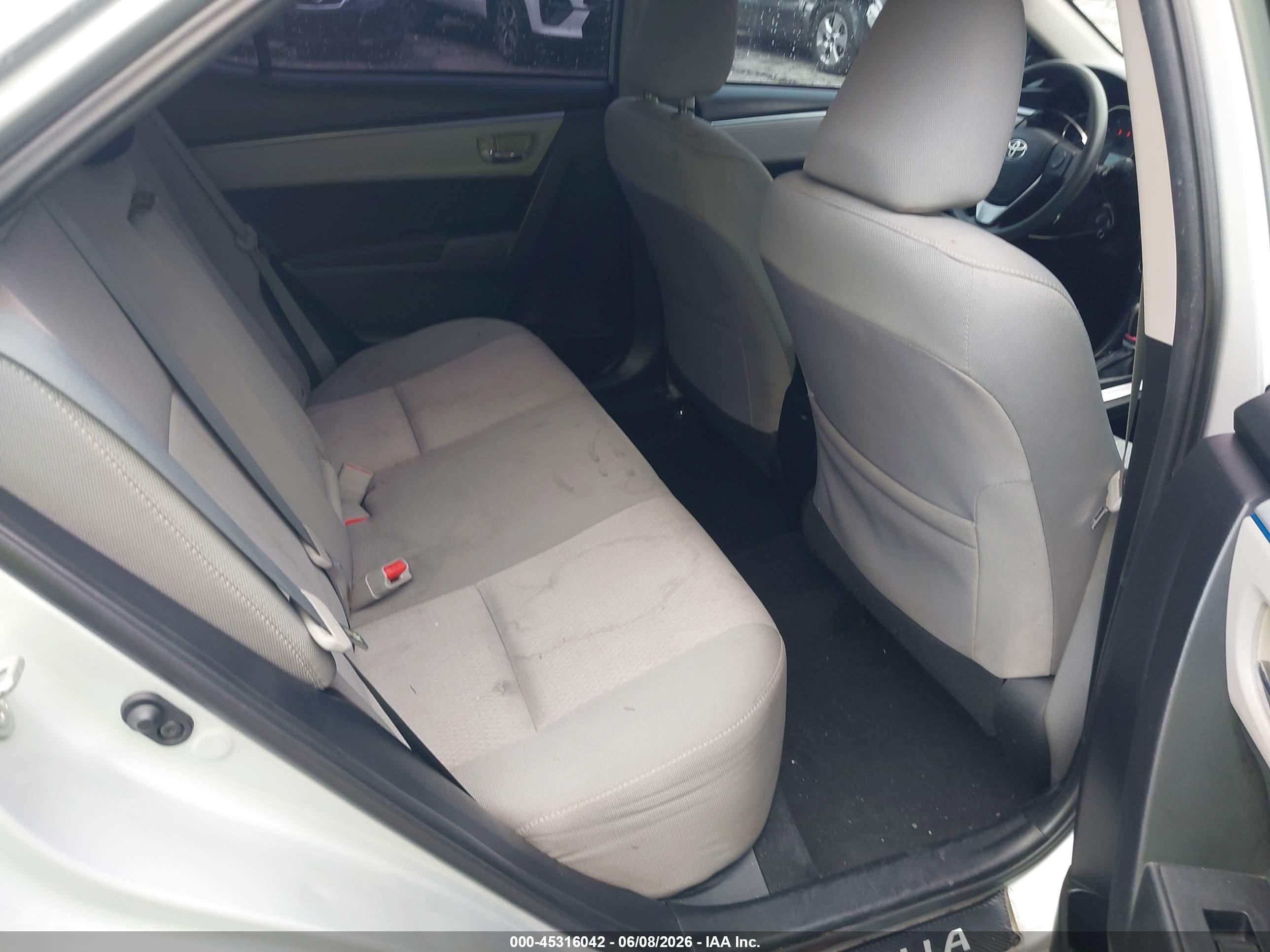 2015 Toyota Corolla Le Серый vin: 2T1BURHE4FC317408