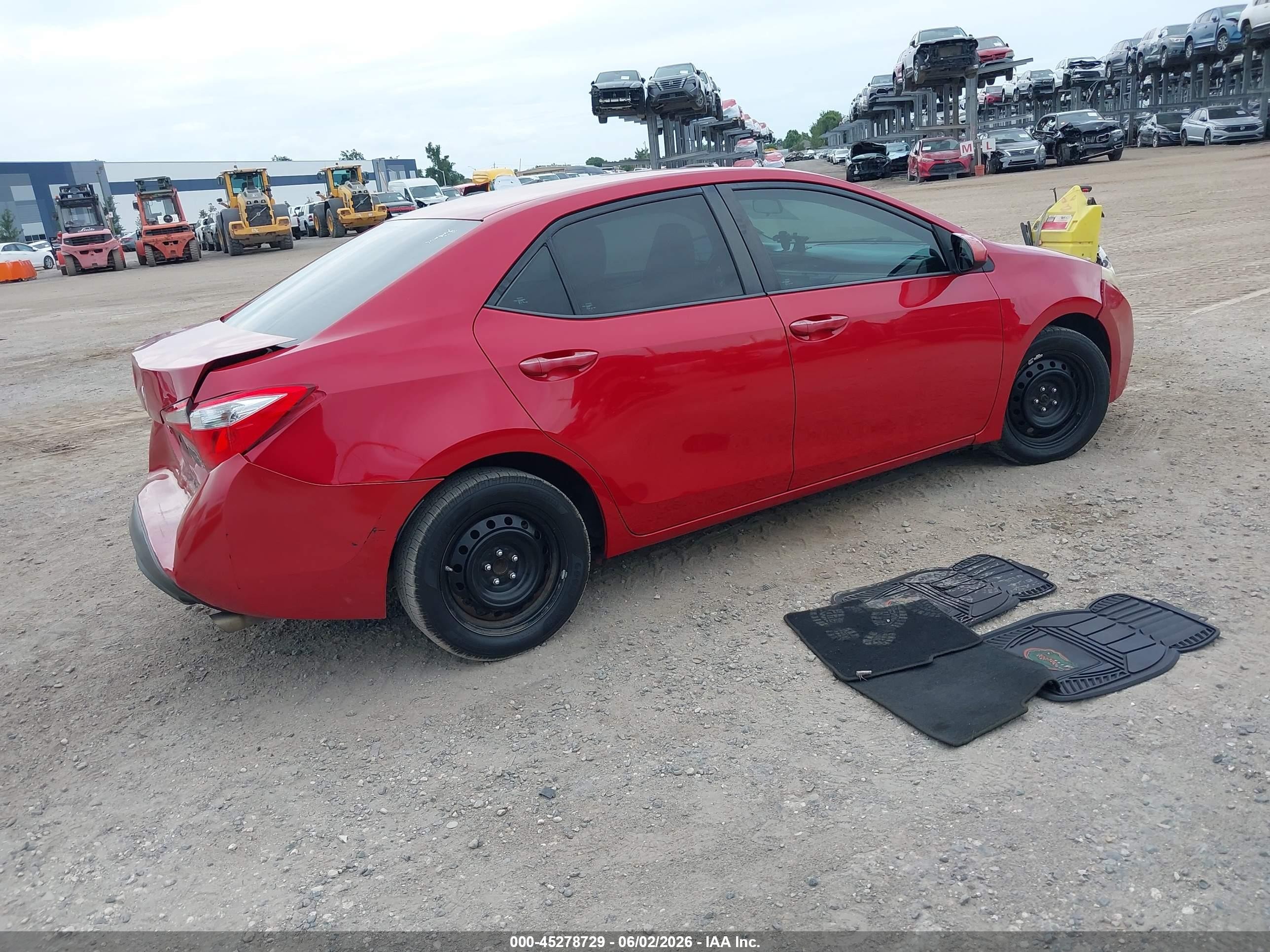 2015 Toyota Corolla Le Красный vin: 2T1BURHE4FC361389