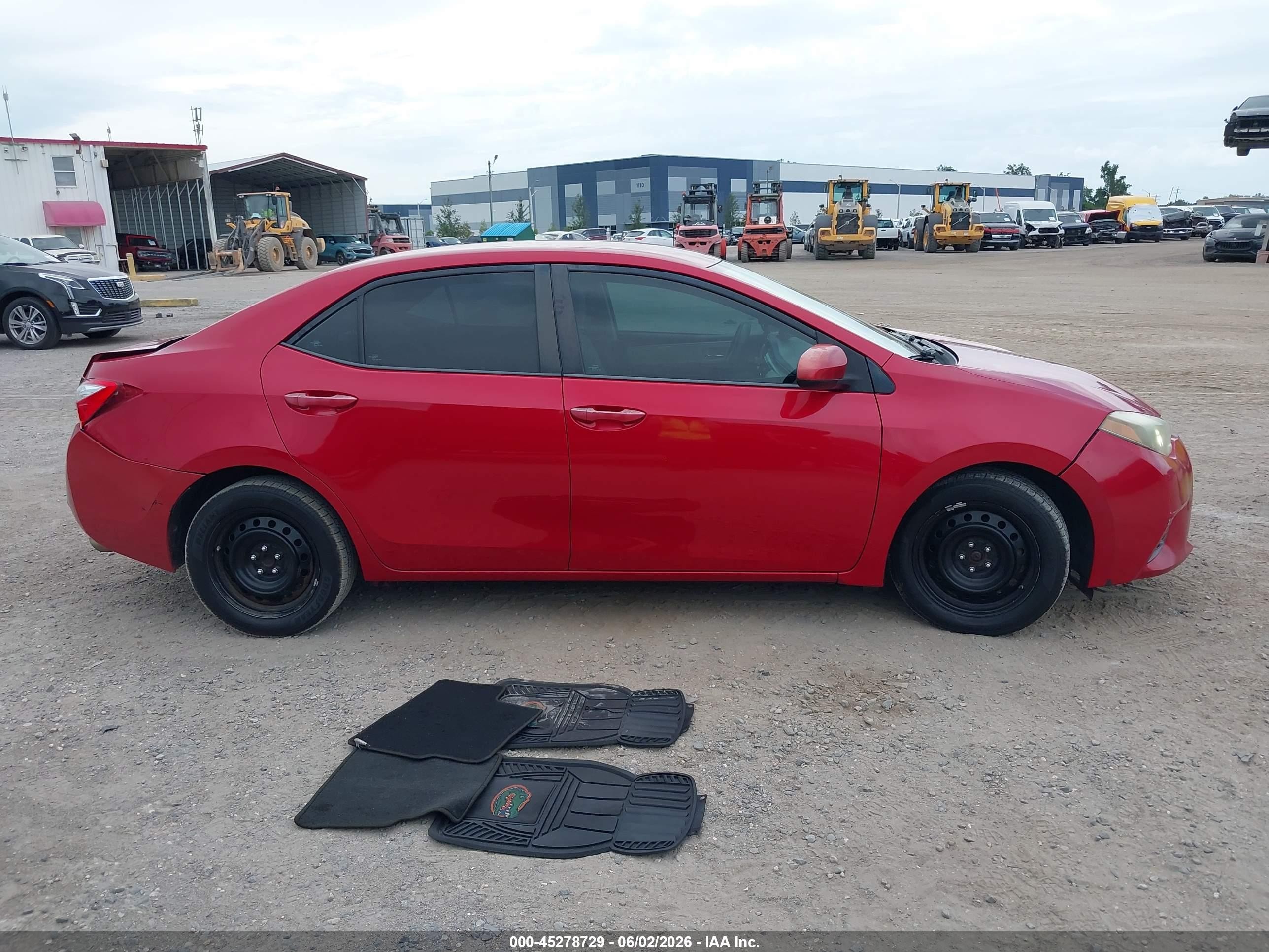 2015 Toyota Corolla Le Красный vin: 2T1BURHE4FC361389