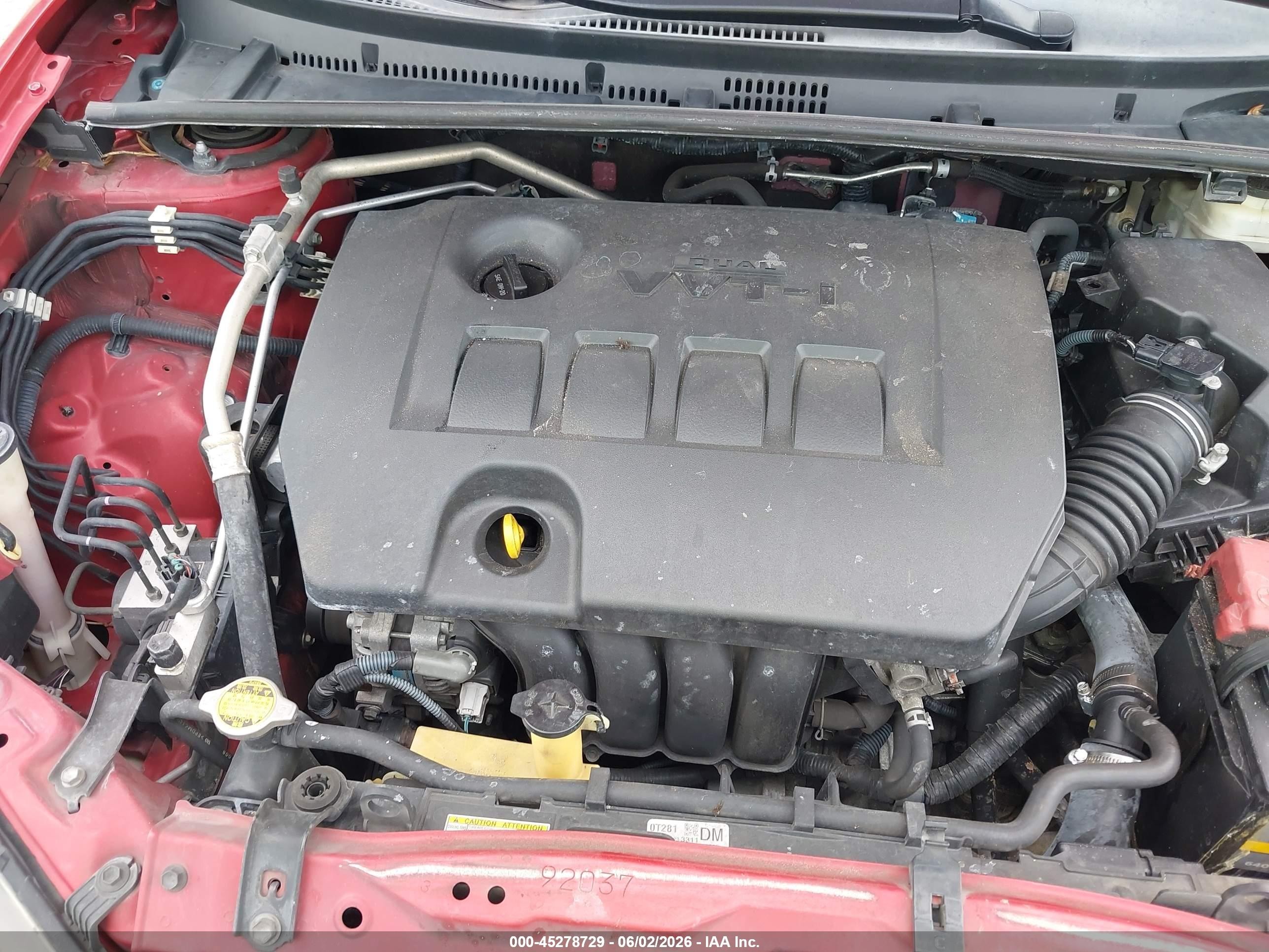 2015 Toyota Corolla Le Красный vin: 2T1BURHE4FC361389