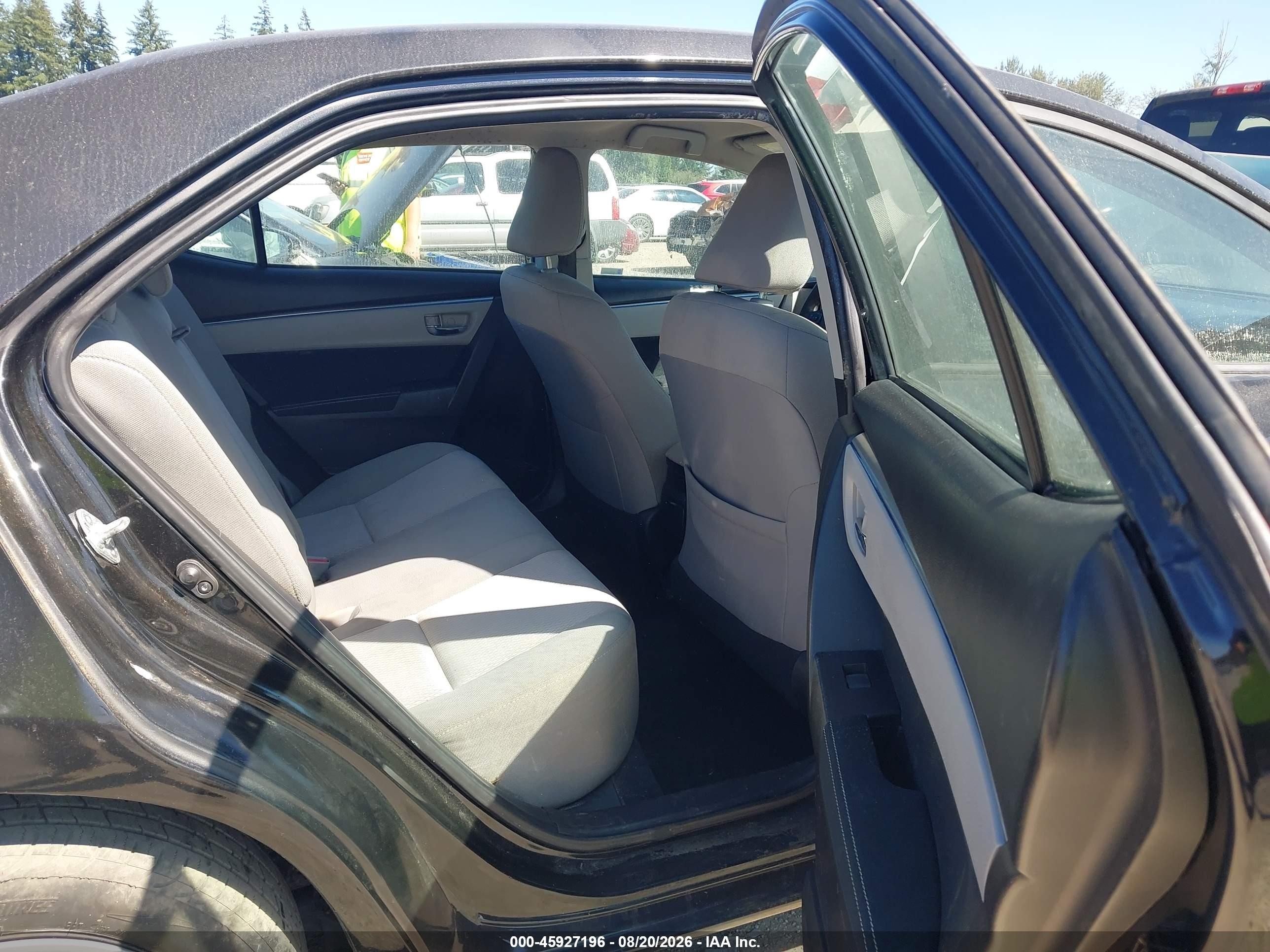 2015 Toyota Corolla Le Black vin: 2T1BURHE4FC364163