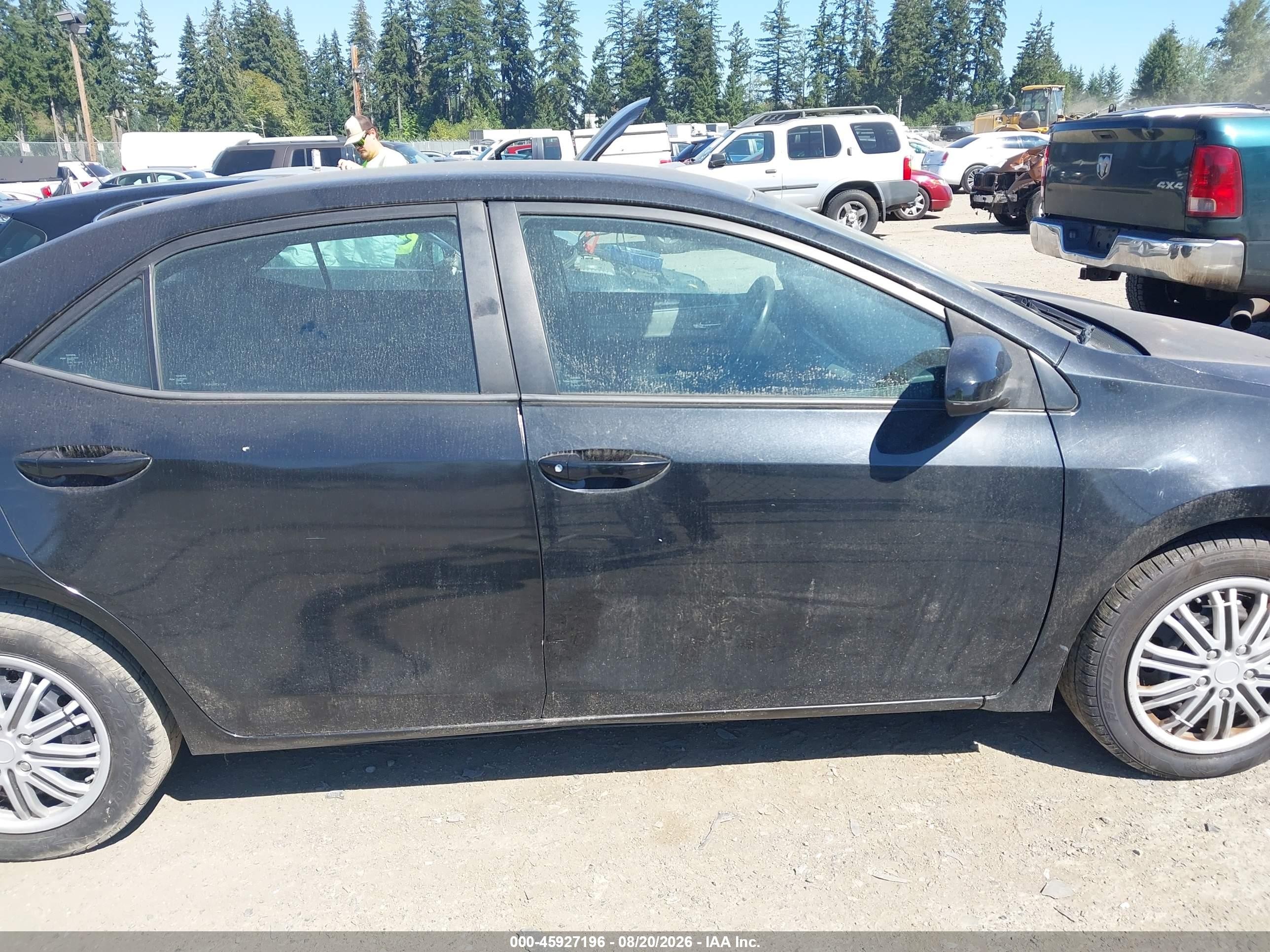 2015 Toyota Corolla Le Black vin: 2T1BURHE4FC364163