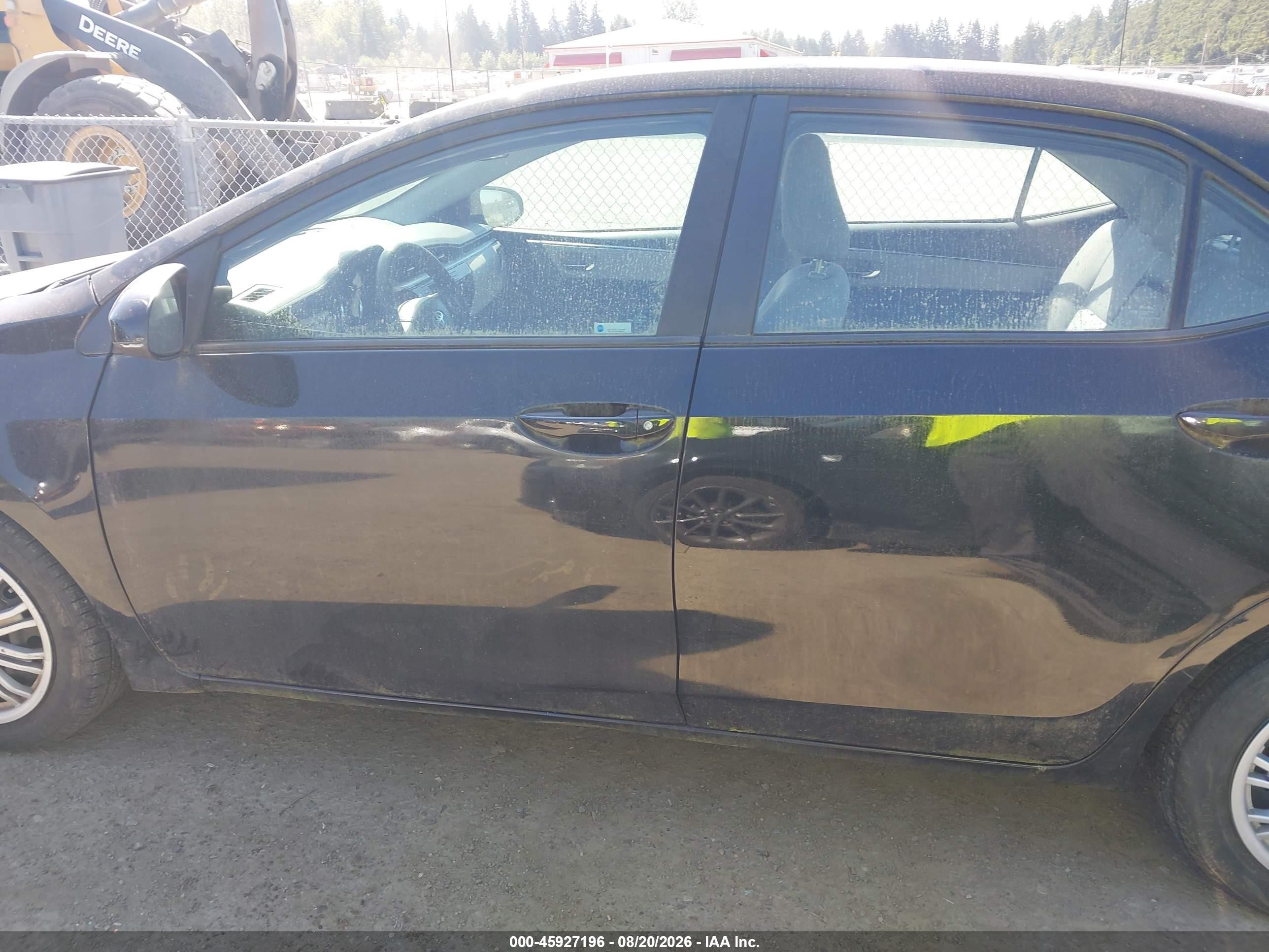 2015 Toyota Corolla Le Black vin: 2T1BURHE4FC364163
