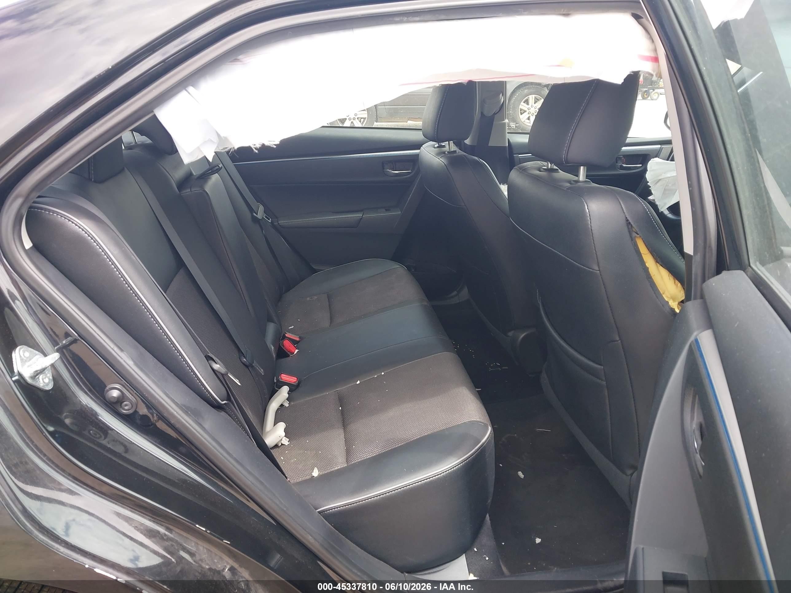 2015 Toyota Corolla S Plus Black vin: 2T1BURHE4FC373123