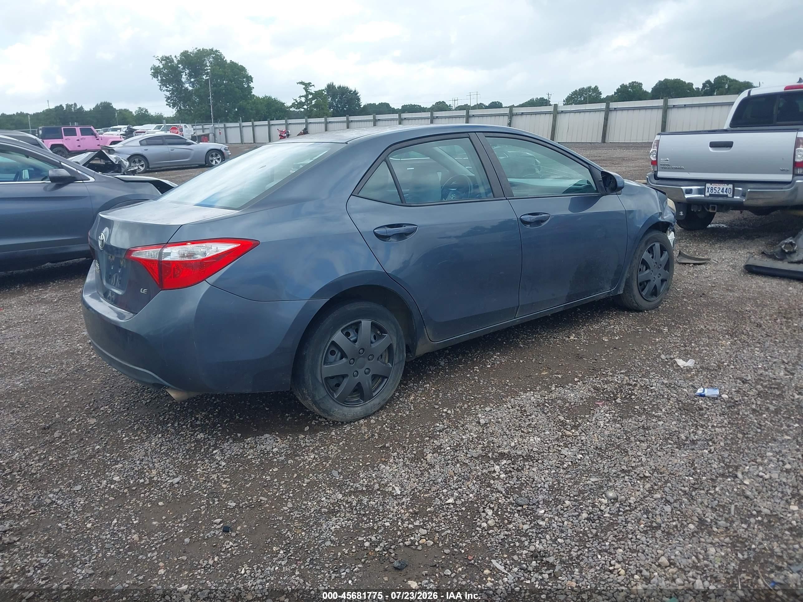 2015 Toyota Corolla Le Бирюзовый vin: 2T1BURHE4FC373512